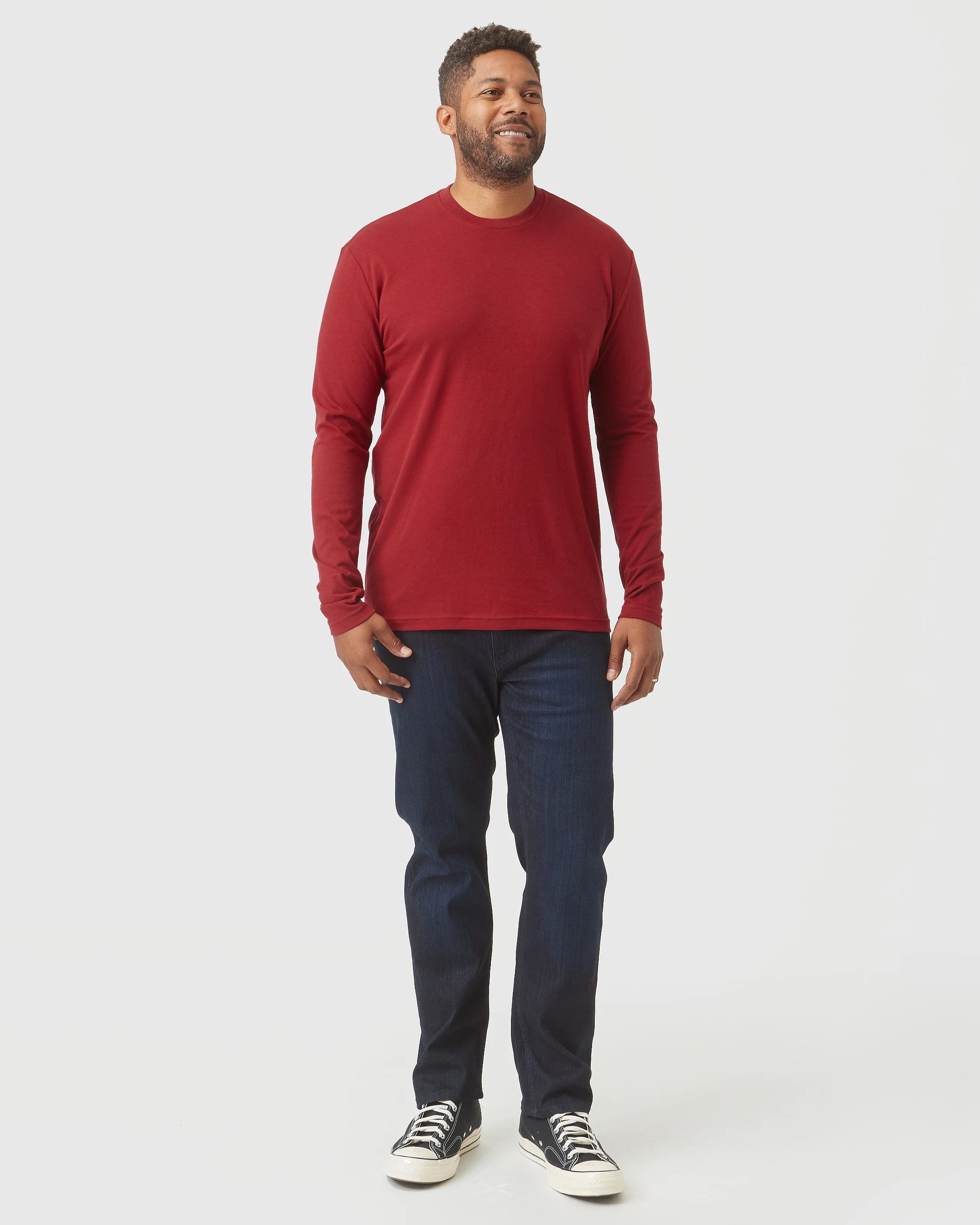 Crimson Long Sleeve Crew Neck - Image 7
