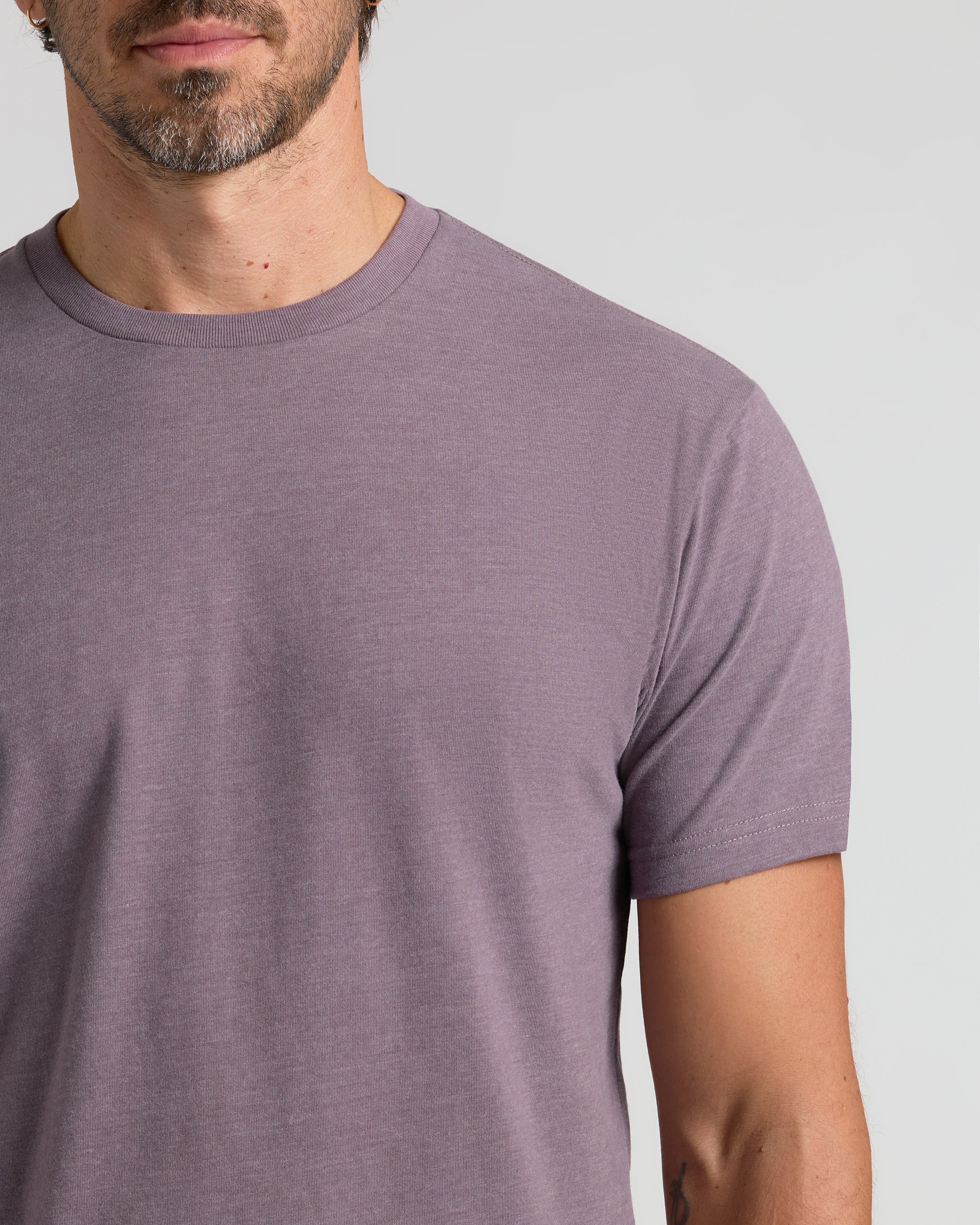 Dark Heather Amethyst Classic Crew Neck - Image 6