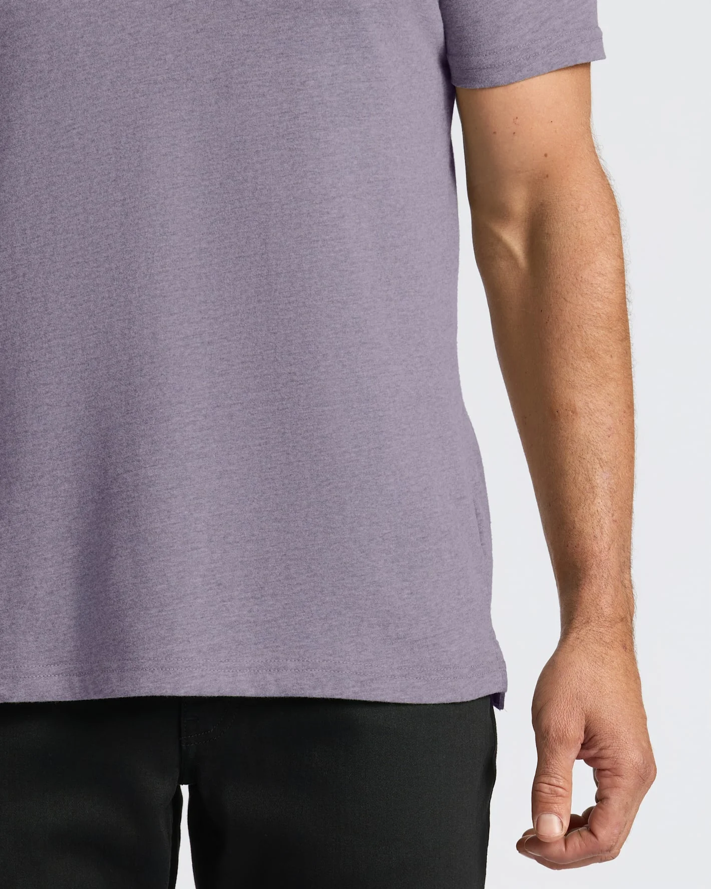 Dark Heather Amethyst Short Sleeve Polo - Image 8