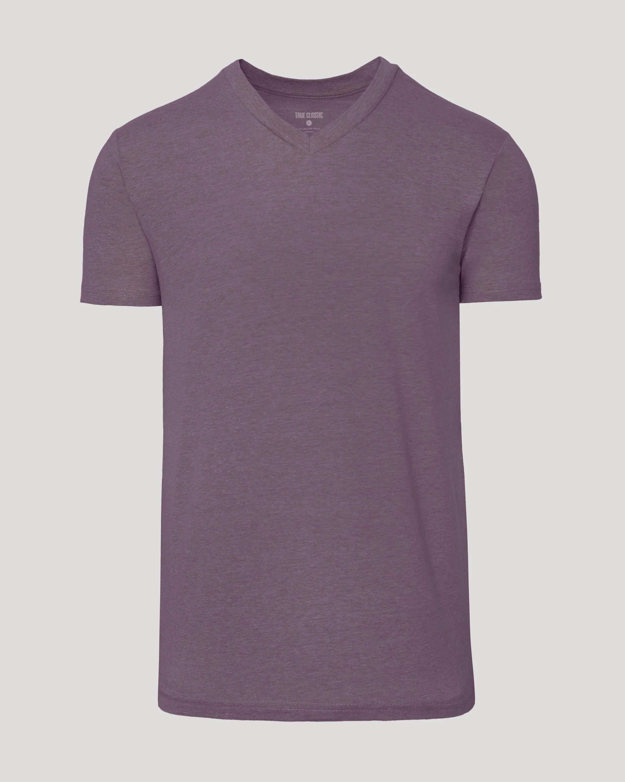 Dark Heather Amethyst Classic V-Neck - Image 2