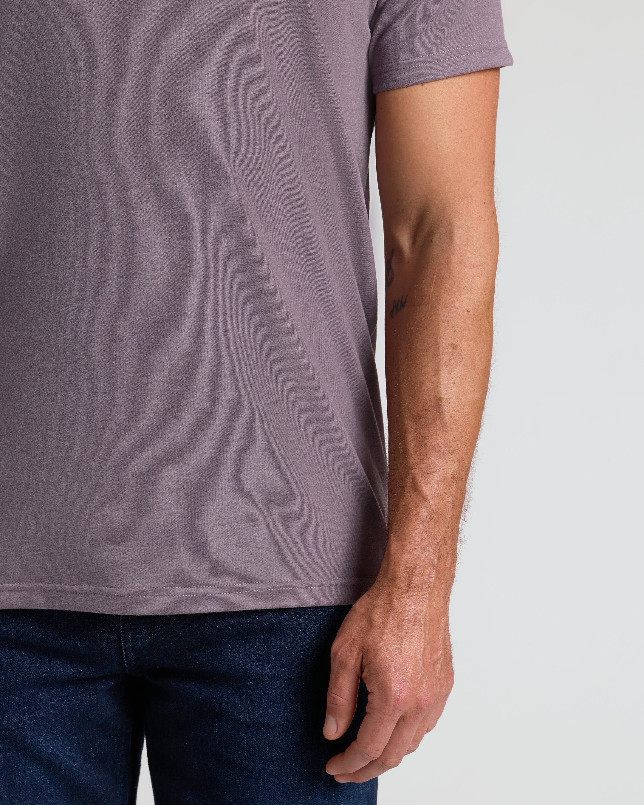 Dark Heather Amethyst Classic V-Neck - Image 7