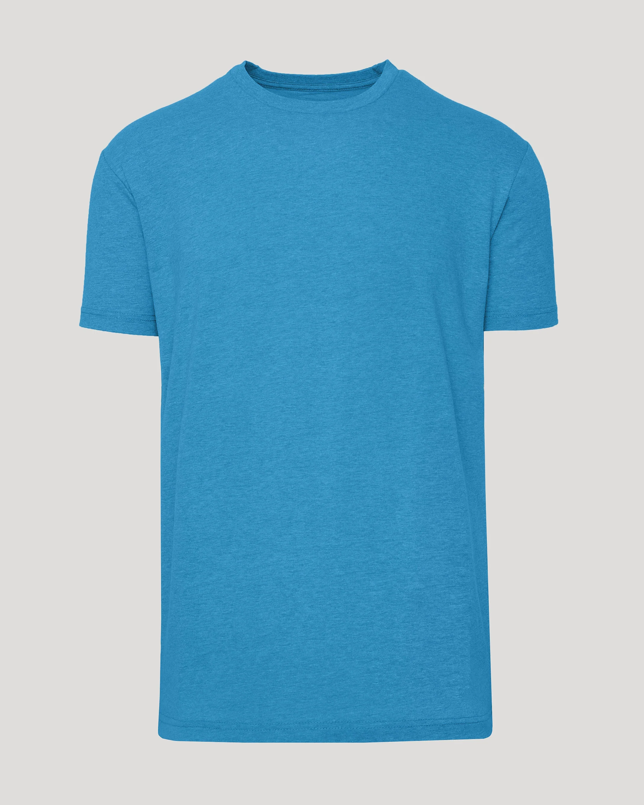 Dark Heather Bahama Blue Classic Crew Neck - Image 2