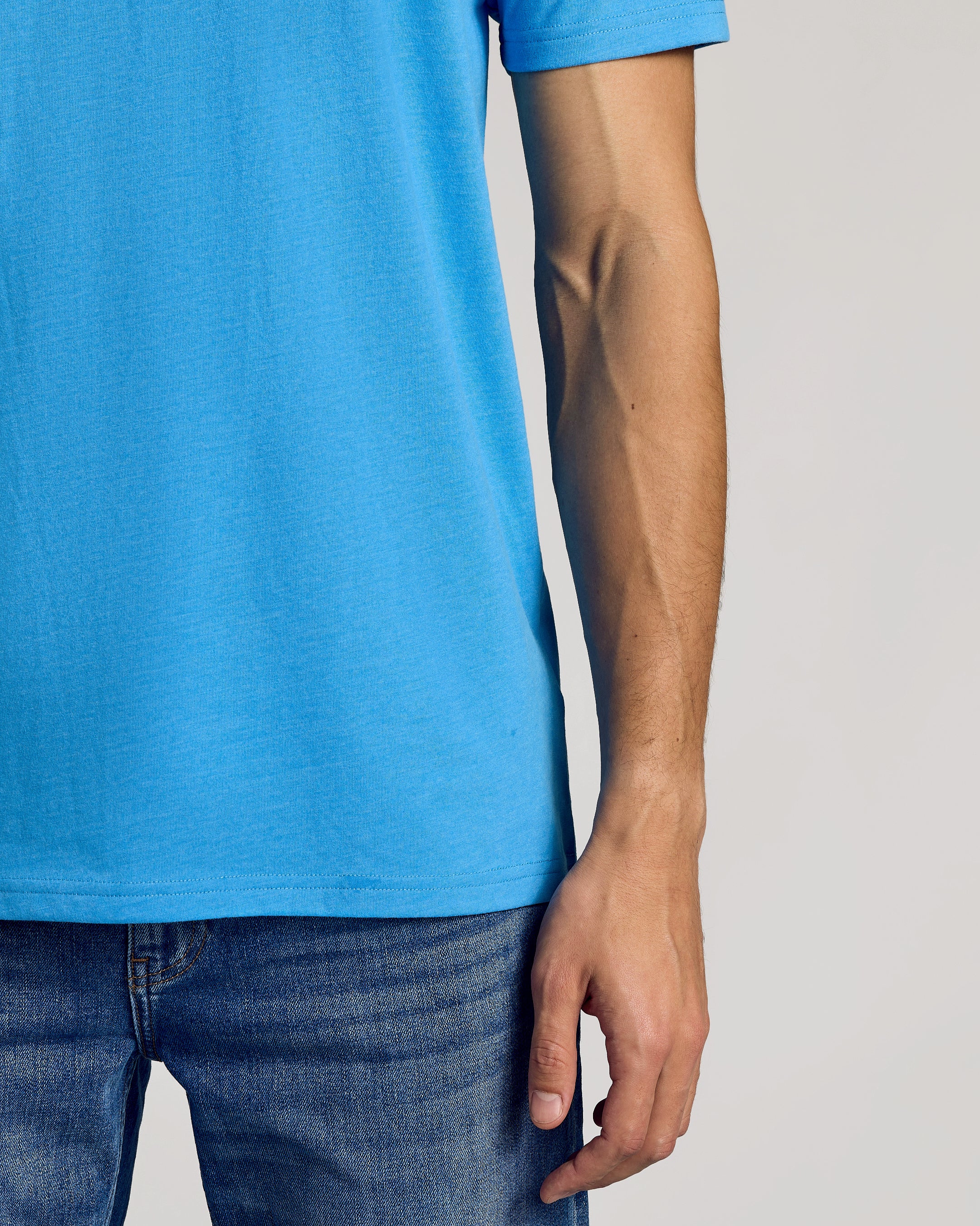 Dark Heather Bahama Blue Classic Crew Neck - Image 6