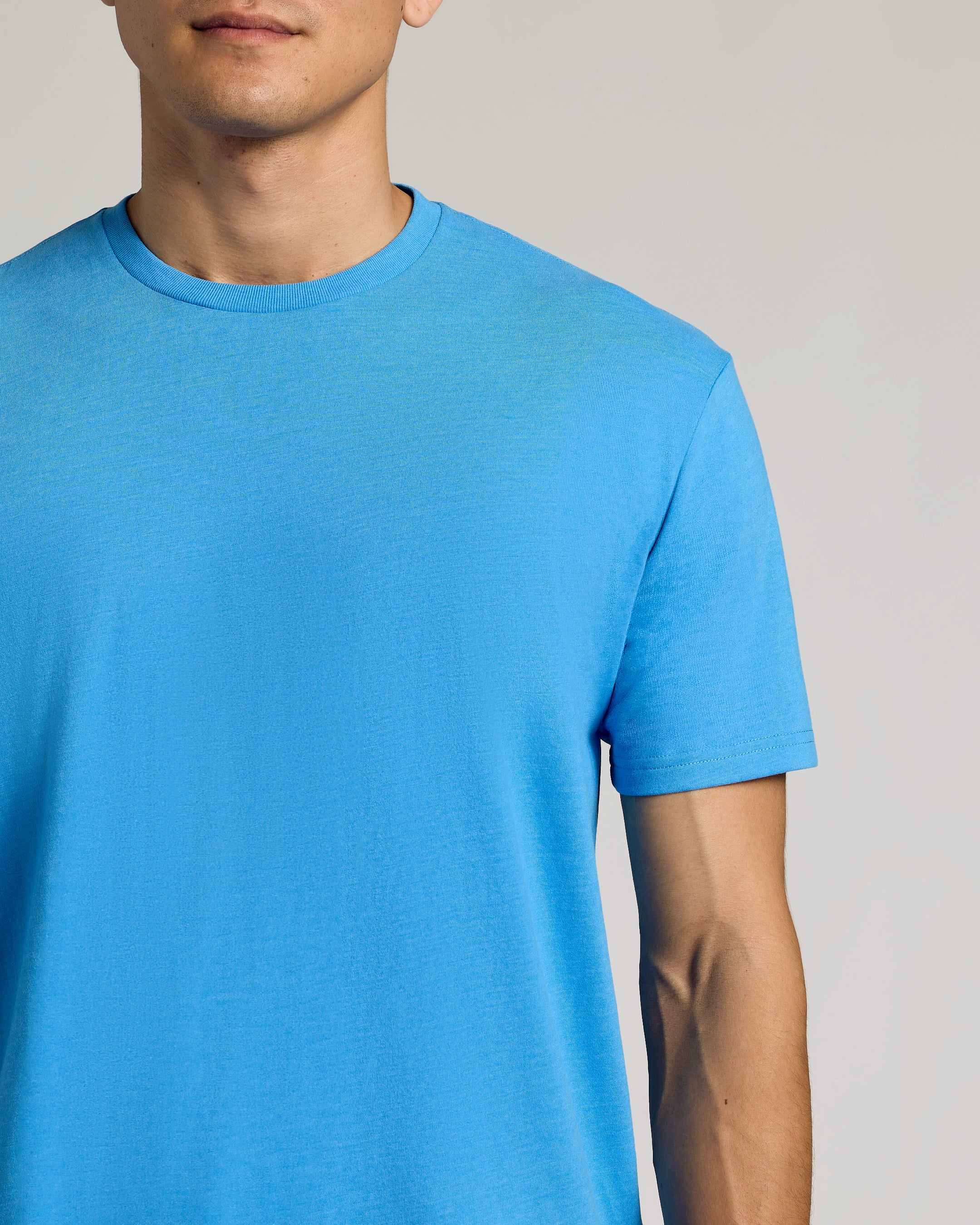 Dark Heather Bahama Blue Classic Crew Neck - Image 7