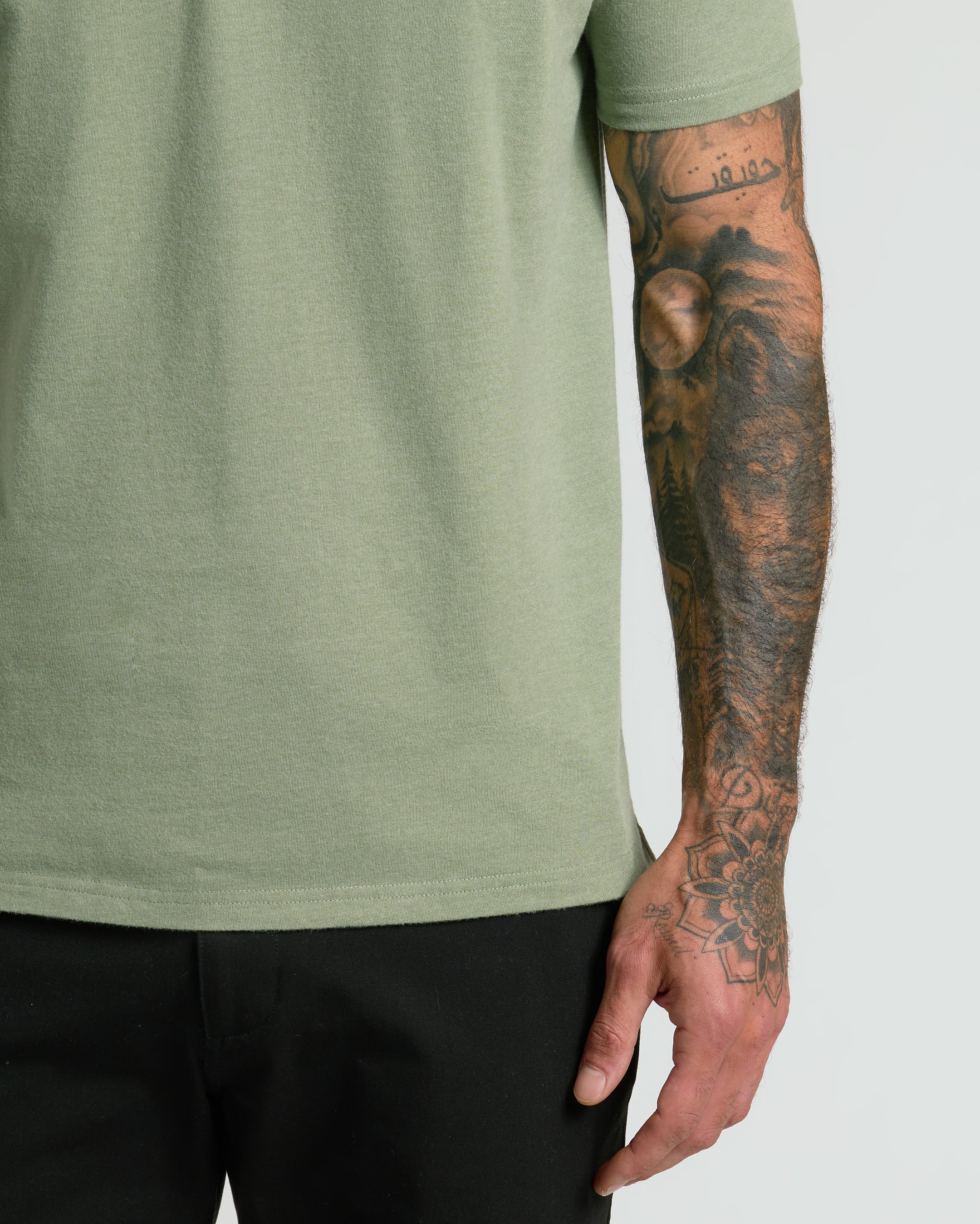 Dark Heather Bay Green Classic Polo - Image 6