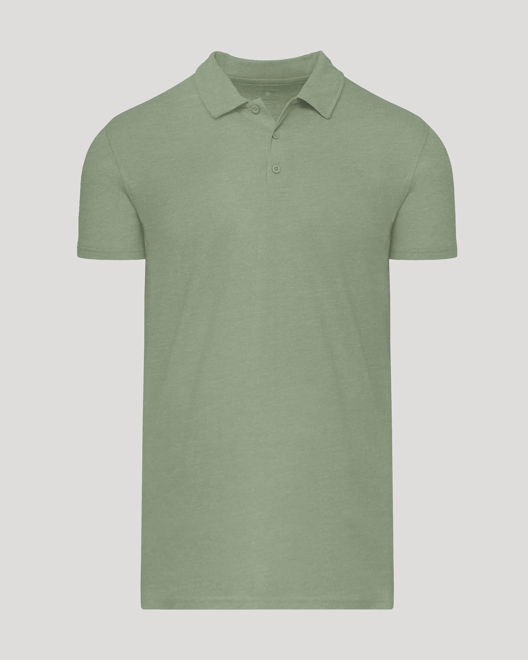 Dark Heather Bay Green Short Sleeve Tall Polo - Image 2