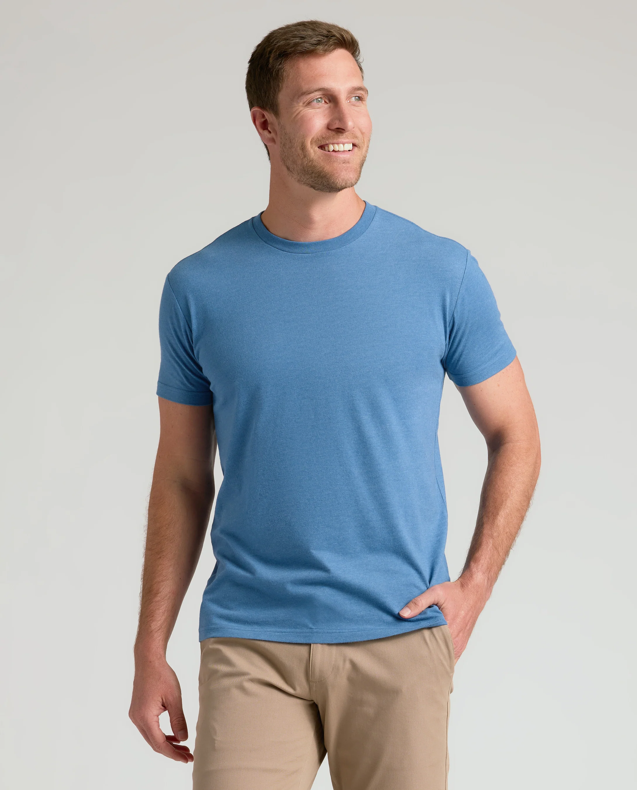 Dark Heather Blue Lake Classic Crew Neck