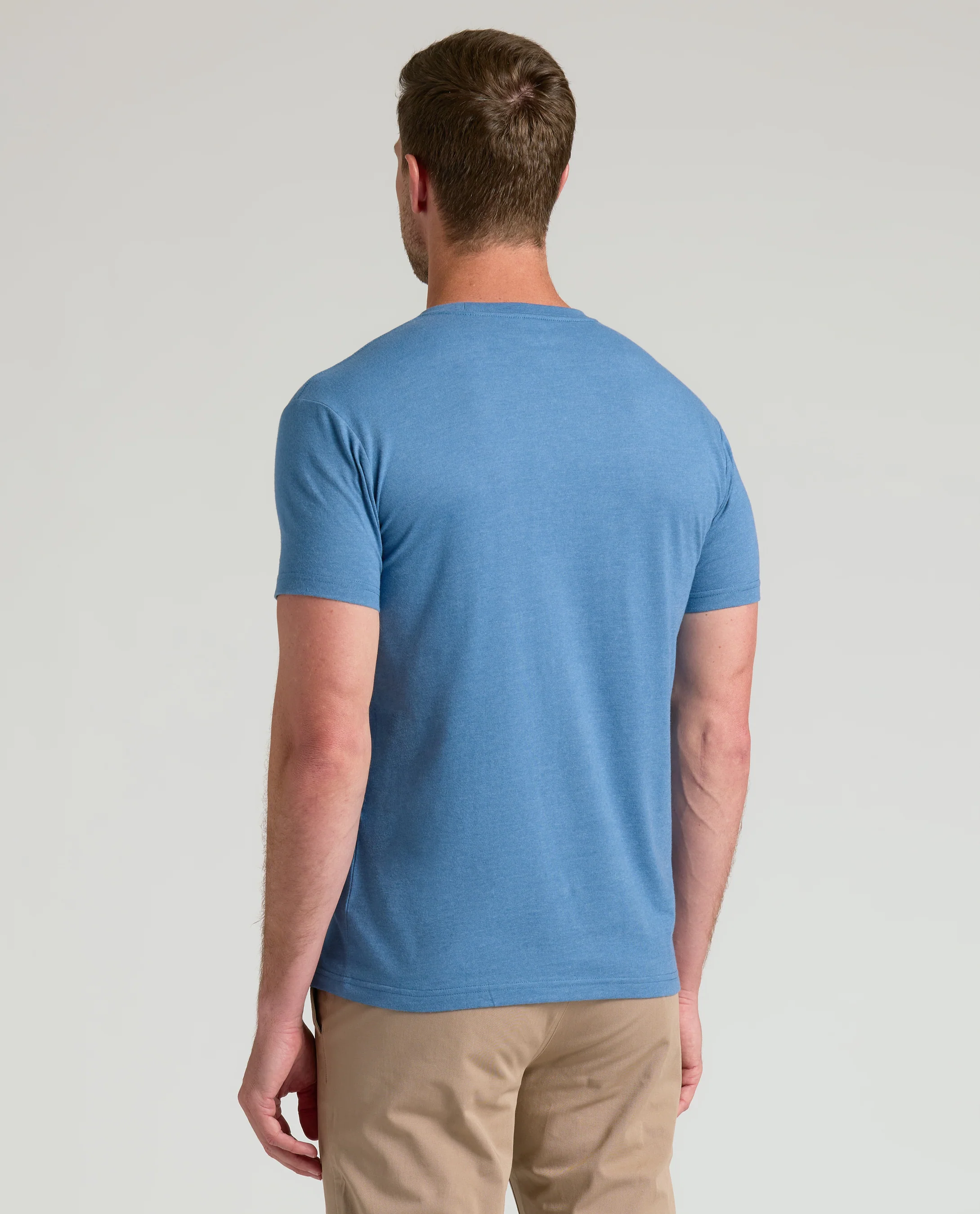 Dark Heather Blue Lake Classic Crew Neck - Image 3