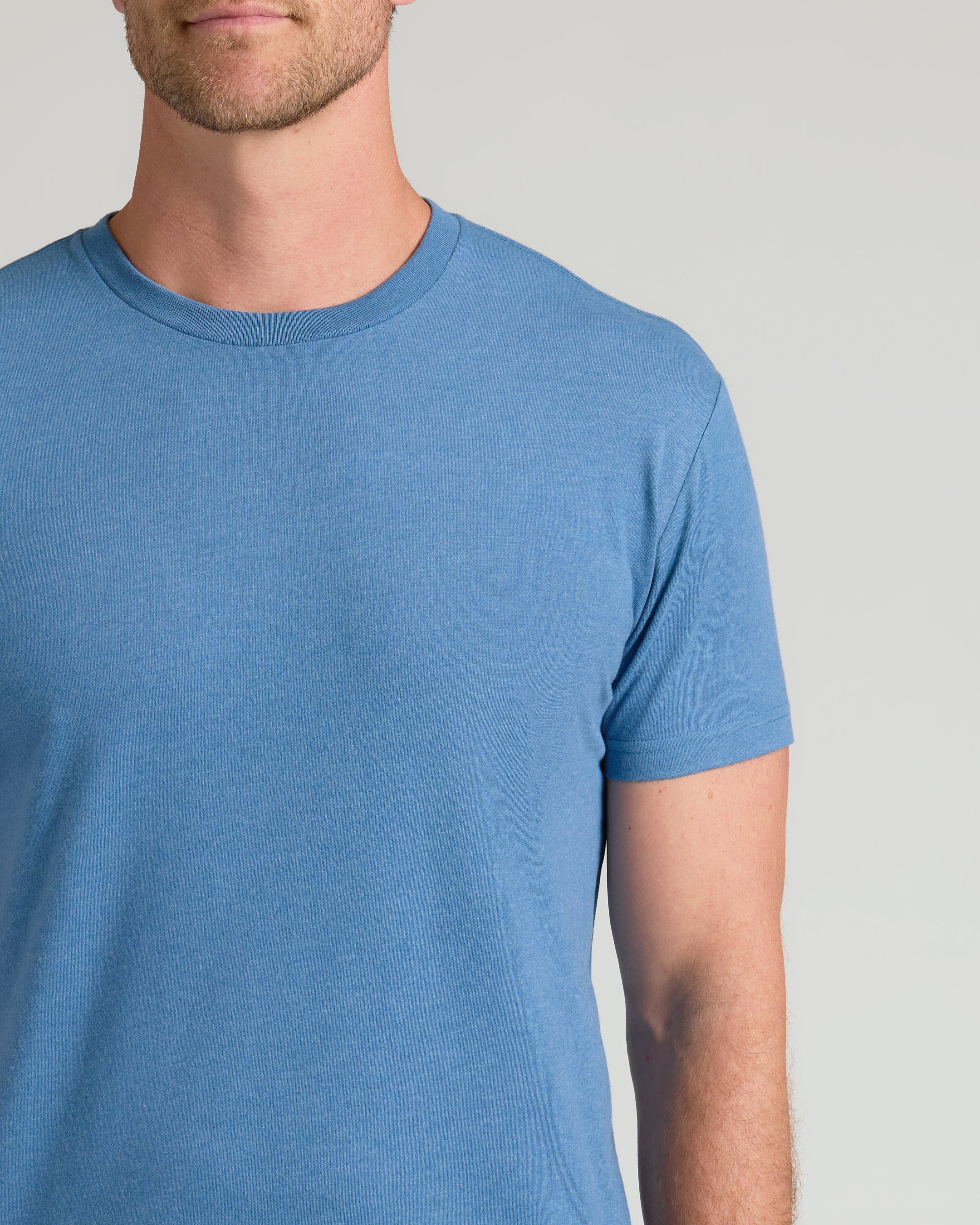 Dark Heather Blue Lake Classic Crew Neck - Image 4