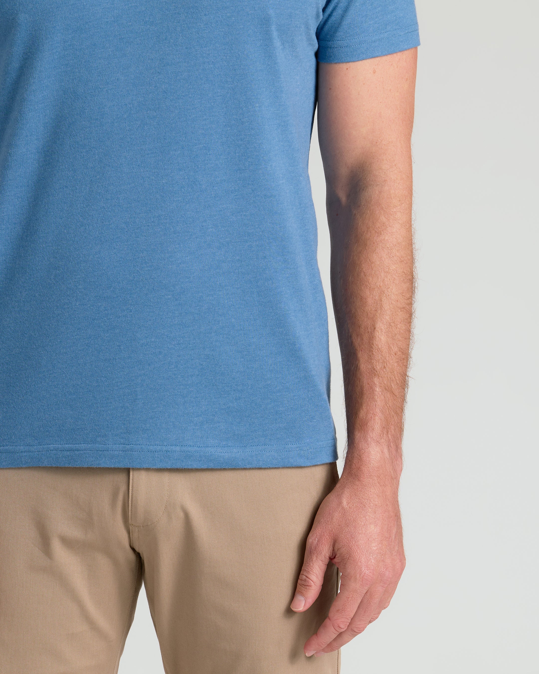 Dark Heather Blue Lake Classic Crew Neck - Image 5