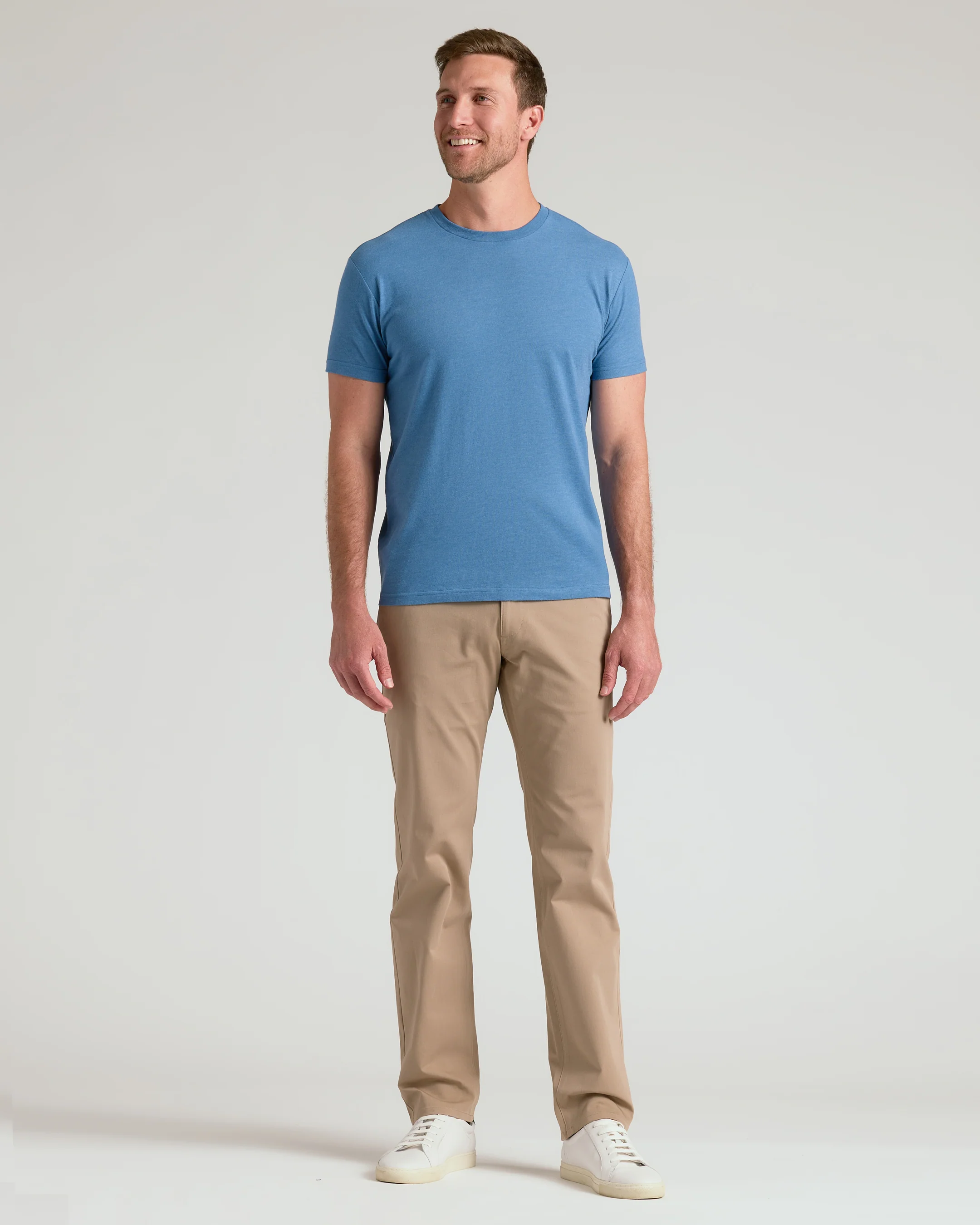 Dark Heather Blue Lake Classic Crew Neck - Image 6