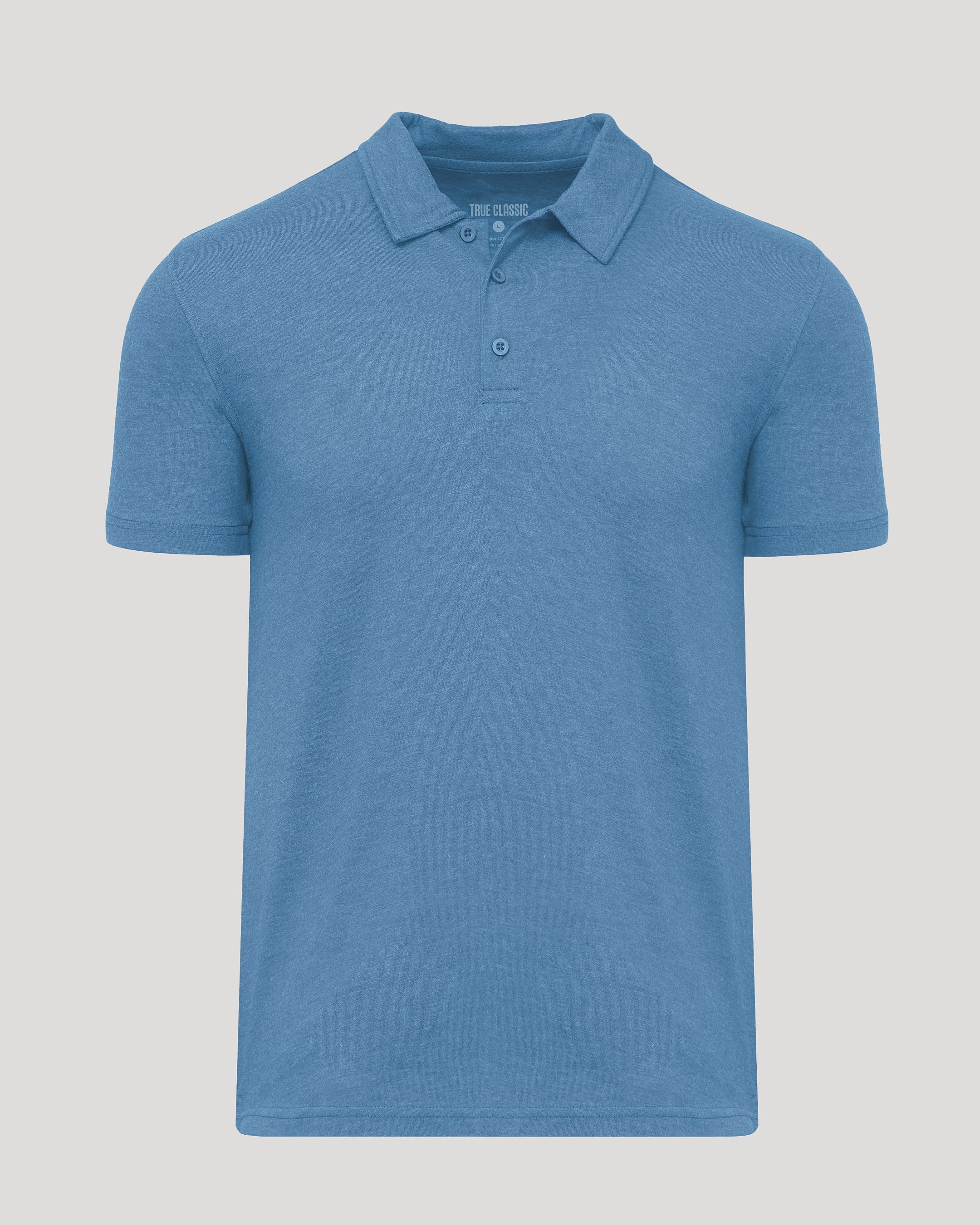 Dark Heather Blue Lake Classic Polo - Image 2