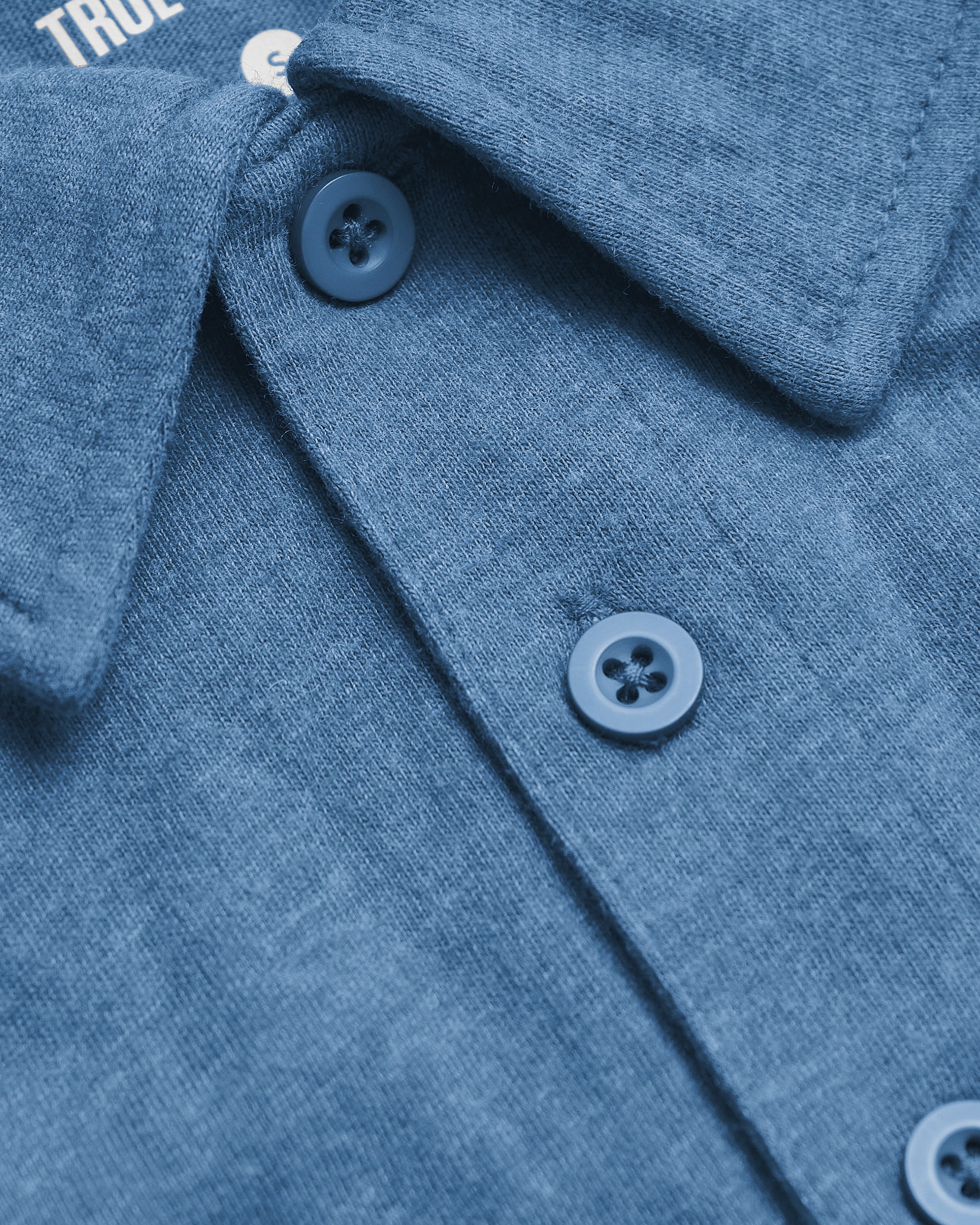 Dark Heather Blue Lake Classic Polo - Image 7