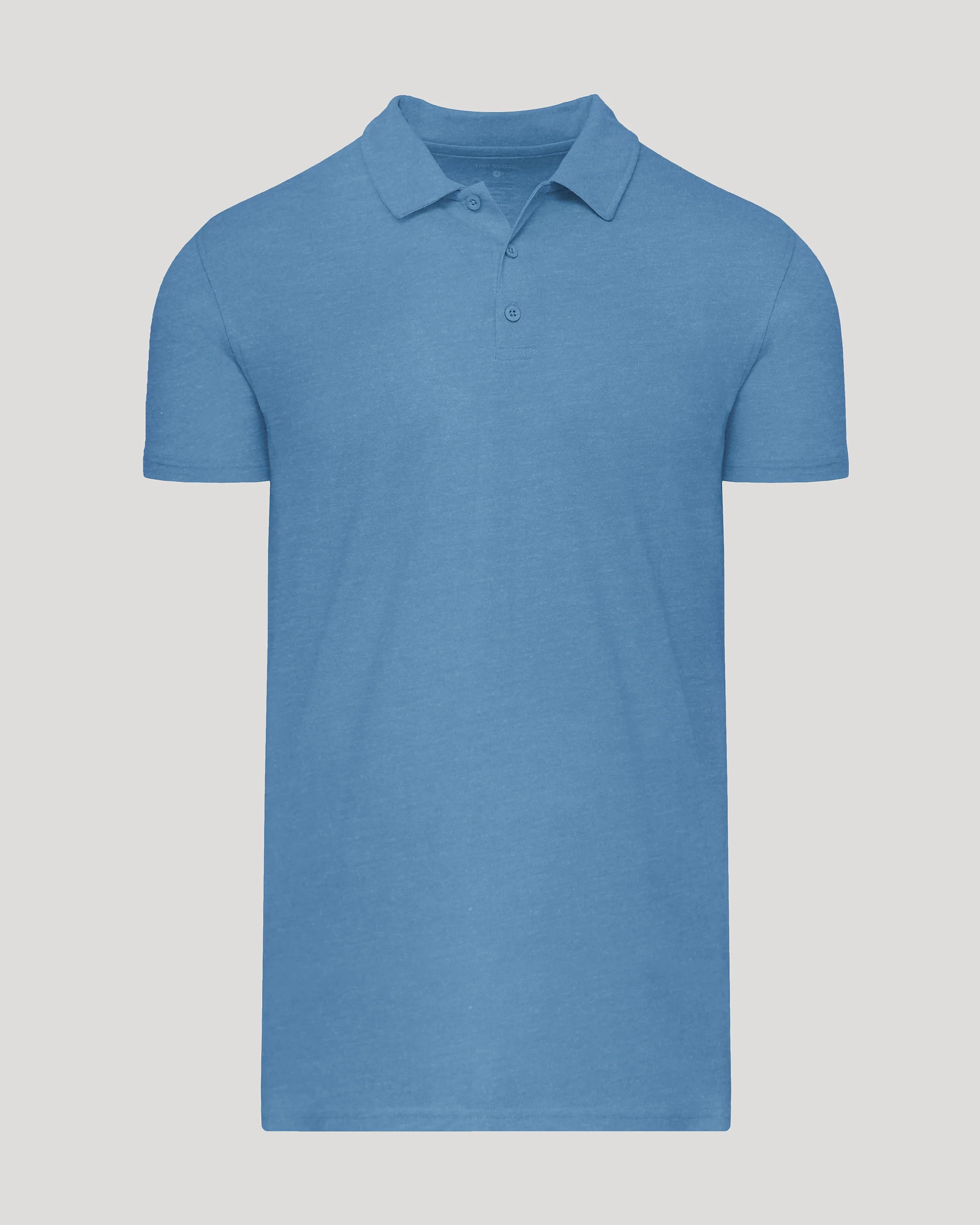 Dark Heather Blue Lake Short Sleeve Tall Polo - Image 2