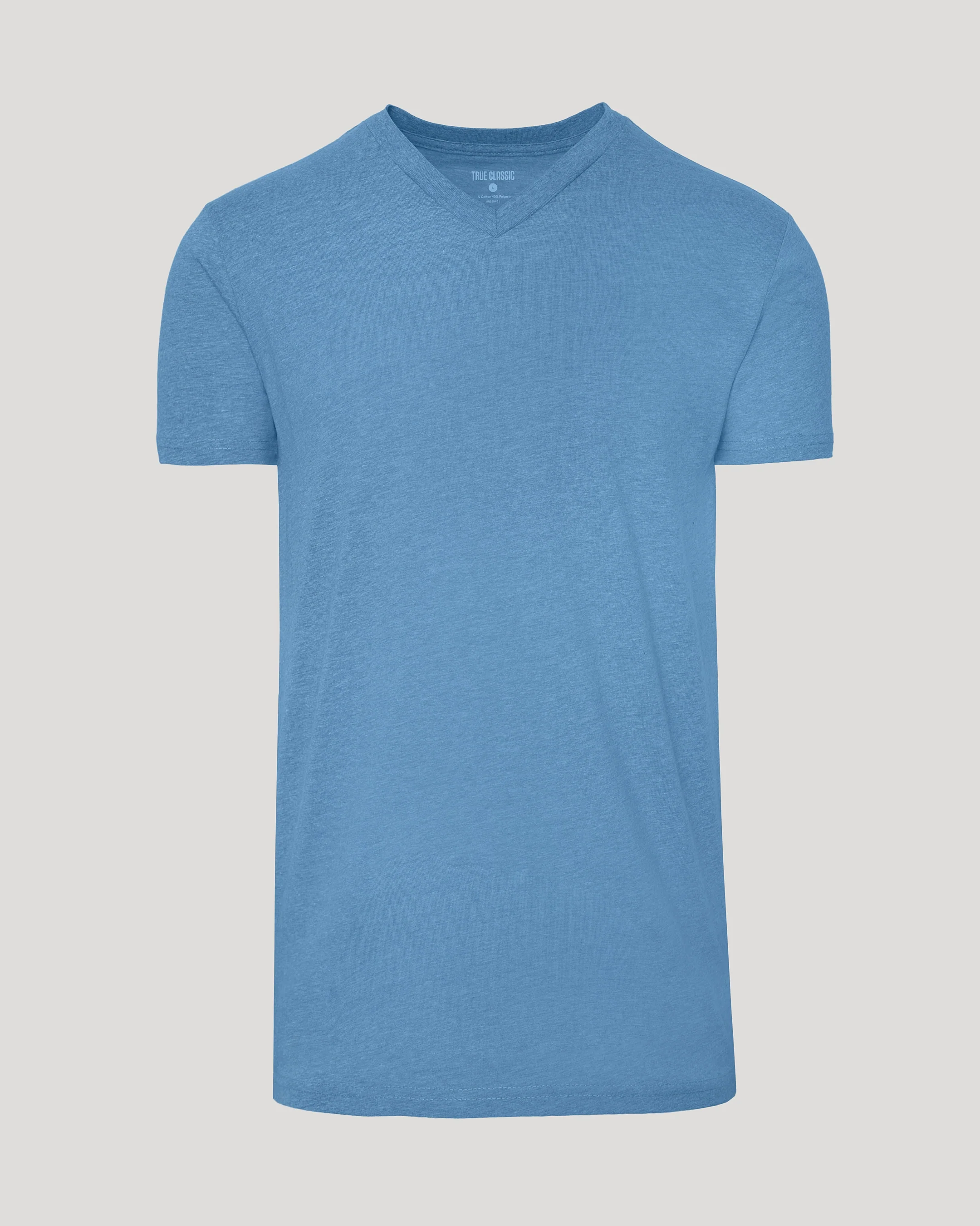 Dark Heather Blue Lake Tall Classic V-Neck - Image 2