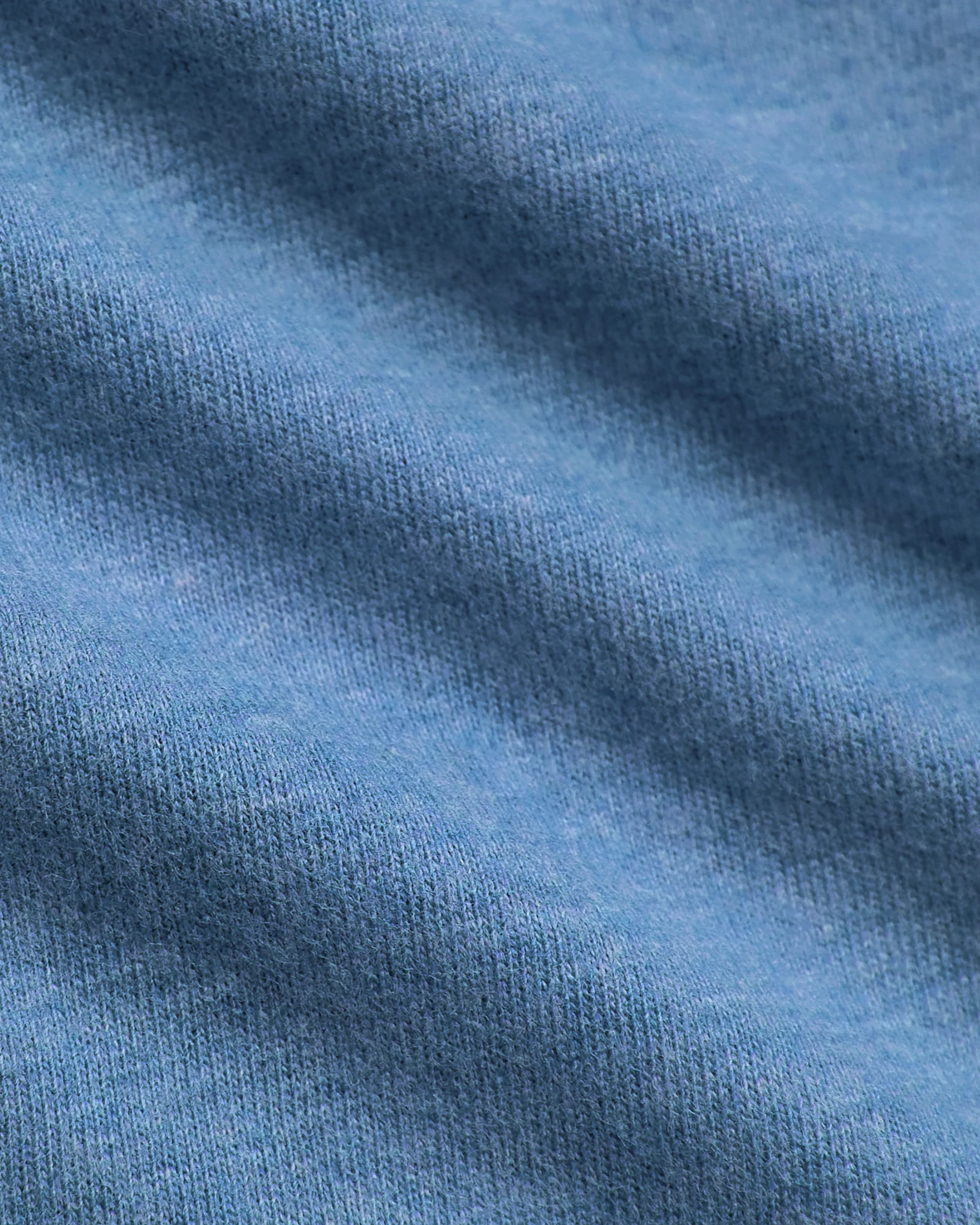 Dark Heather Blue Lake Tall Straight Hem Crew Neck T-Shirt - Image 8