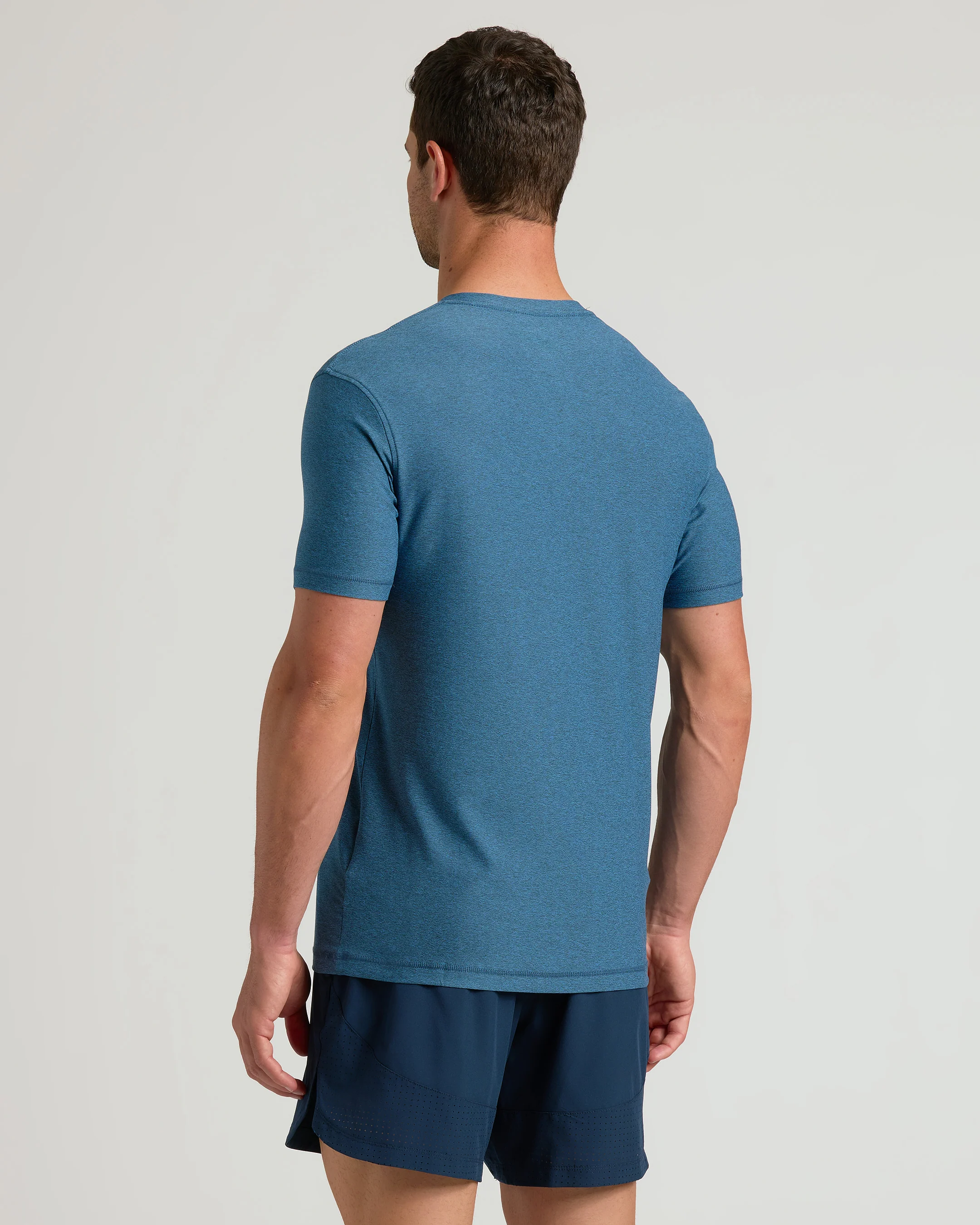 Dark Heather Bluebird Active V-Neck - Image 3