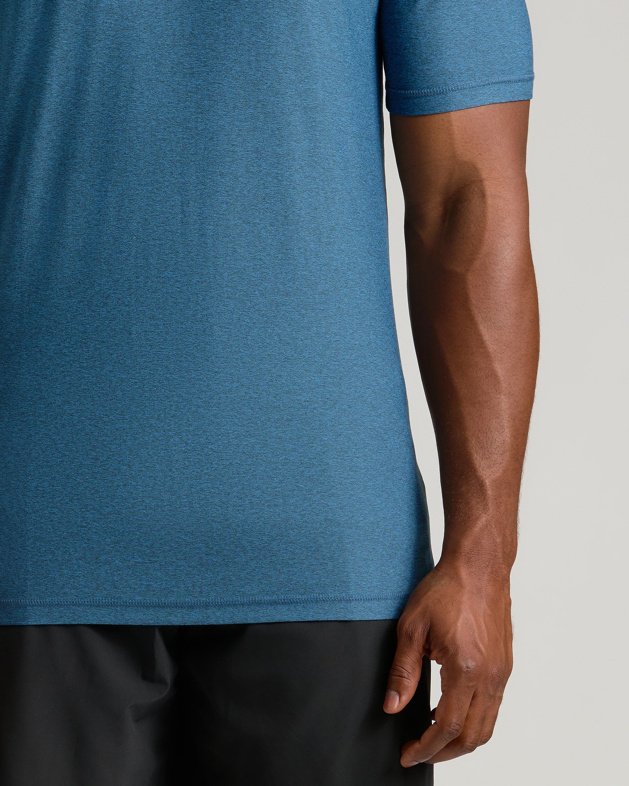 Dark Heather Bluebird Tall Active V-Neck - Image 5