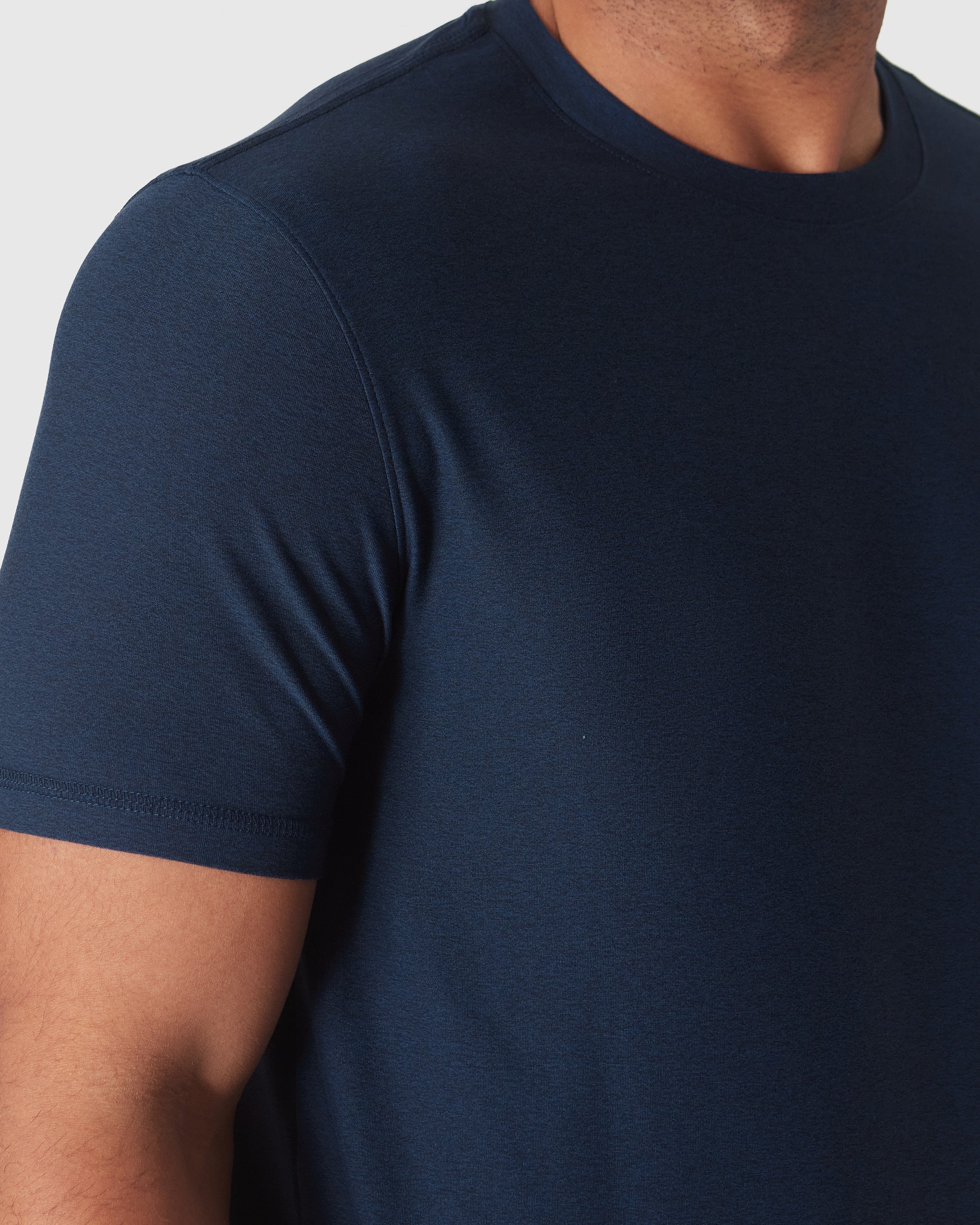 Dark Heather Cadet Active Crew Neck Tee - Image 4