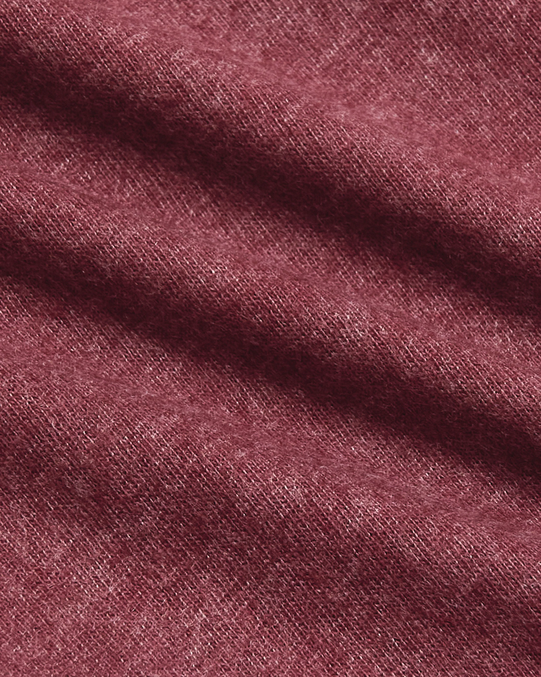 Dark Heather Claret Tall Straight Hem Crew Neck T-Shirt - Image 8