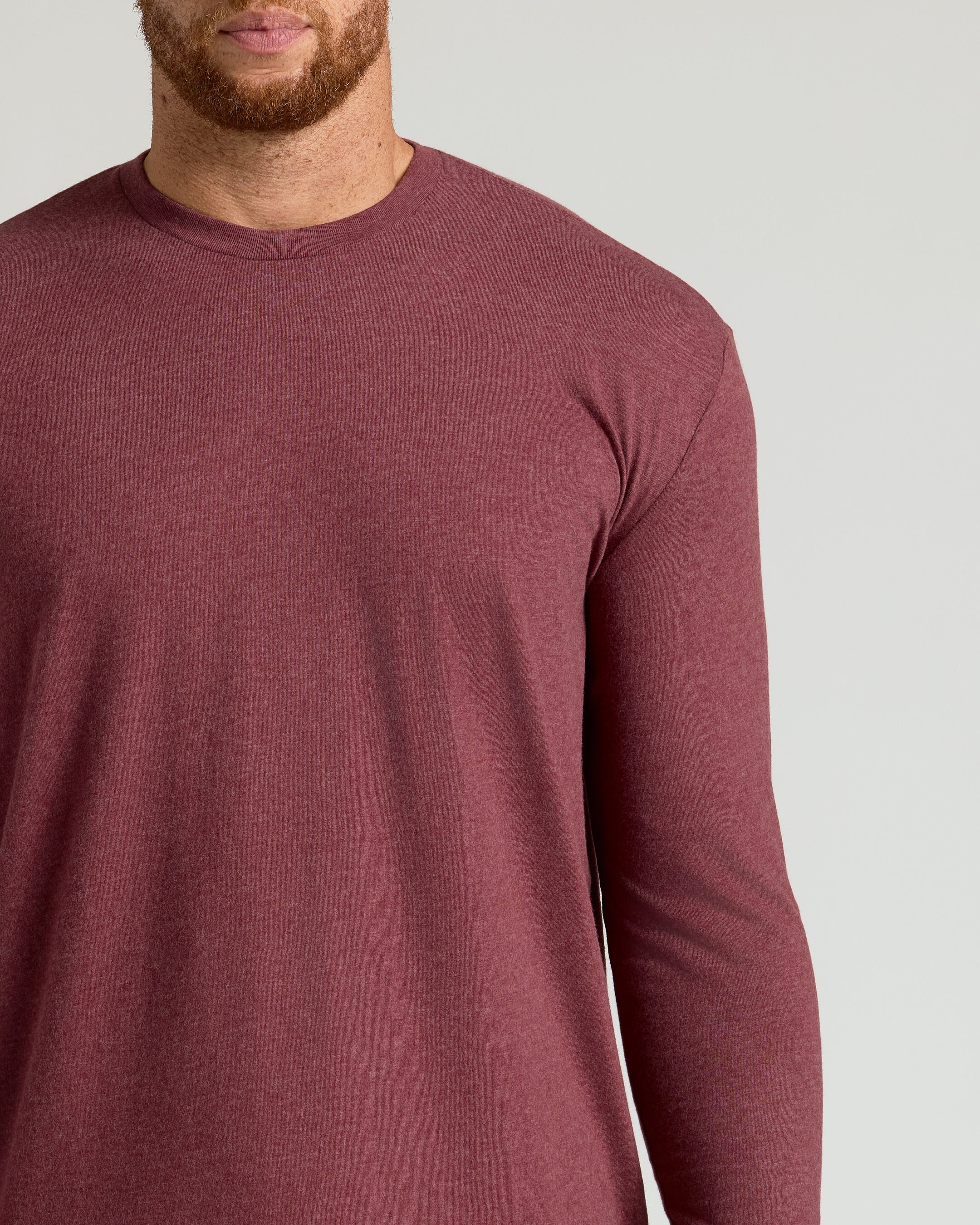 Dark Heather Clovewood Tall Long Sleeve T-Shirt - Image 3