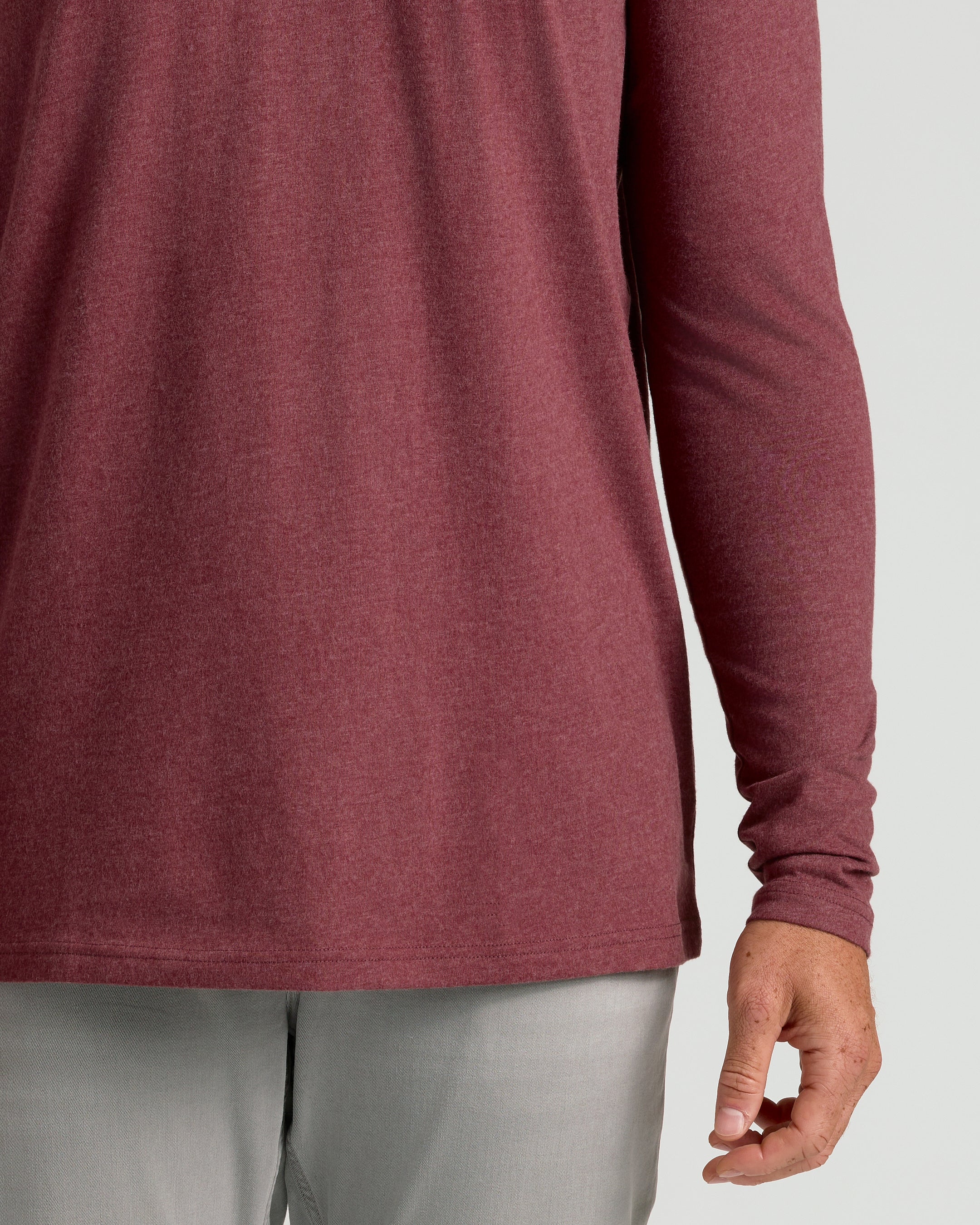 Dark Heather Clovewood Tall Long Sleeve T-Shirt - Image 4