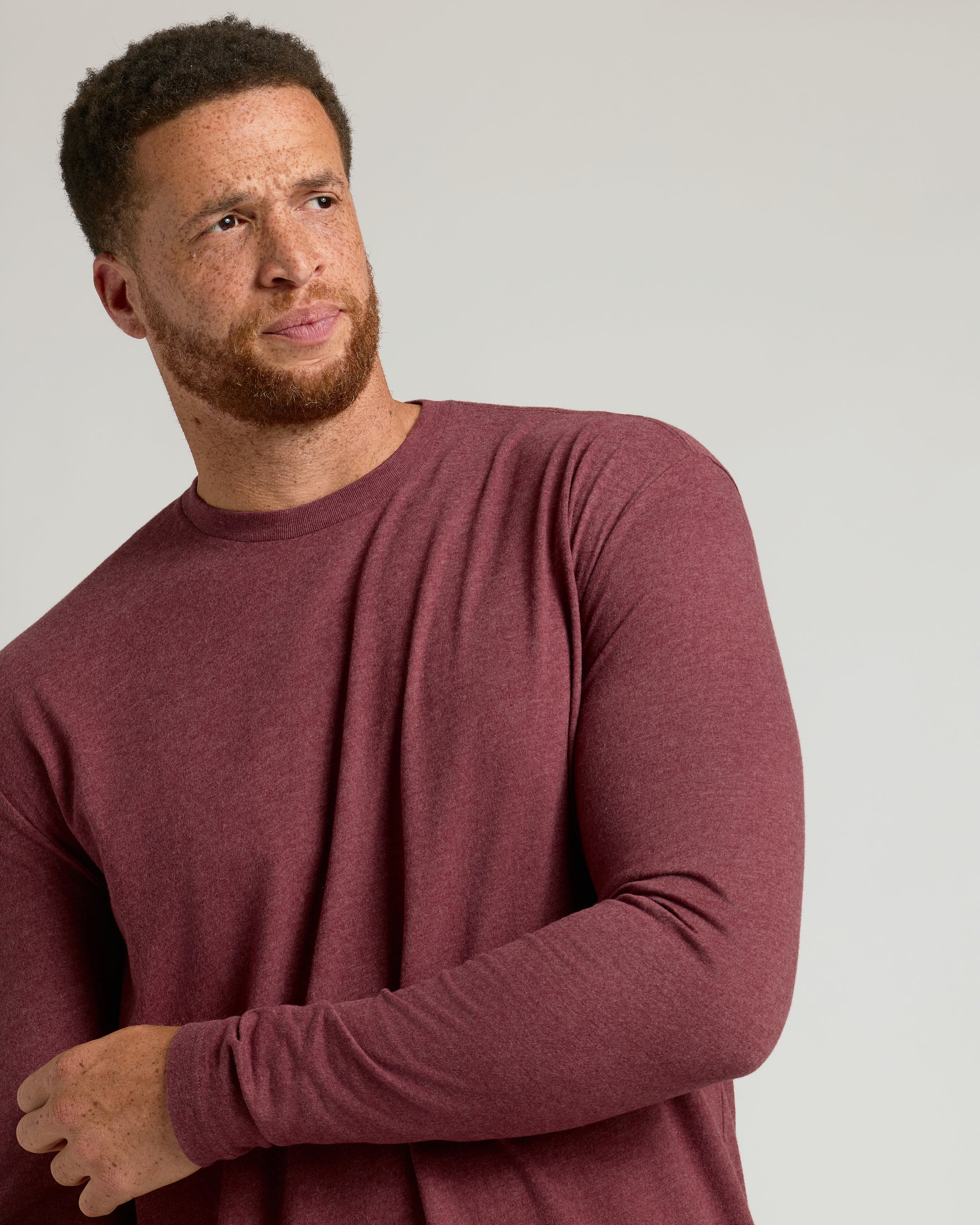 Dark Heather Clovewood Tall Long Sleeve T-Shirt - Image 6