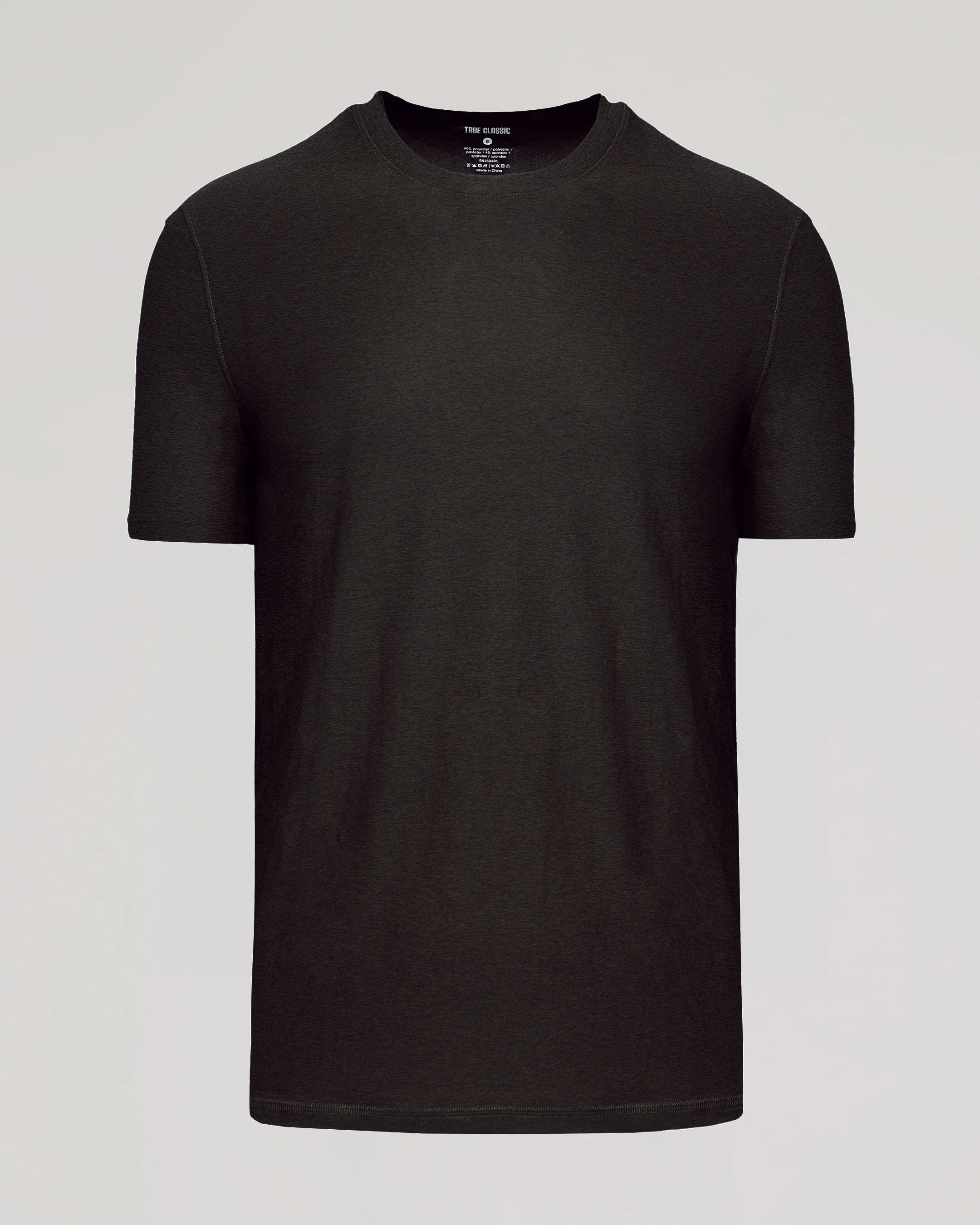 Dark Heather Cocoa Active Crew Neck Tee - Image 2