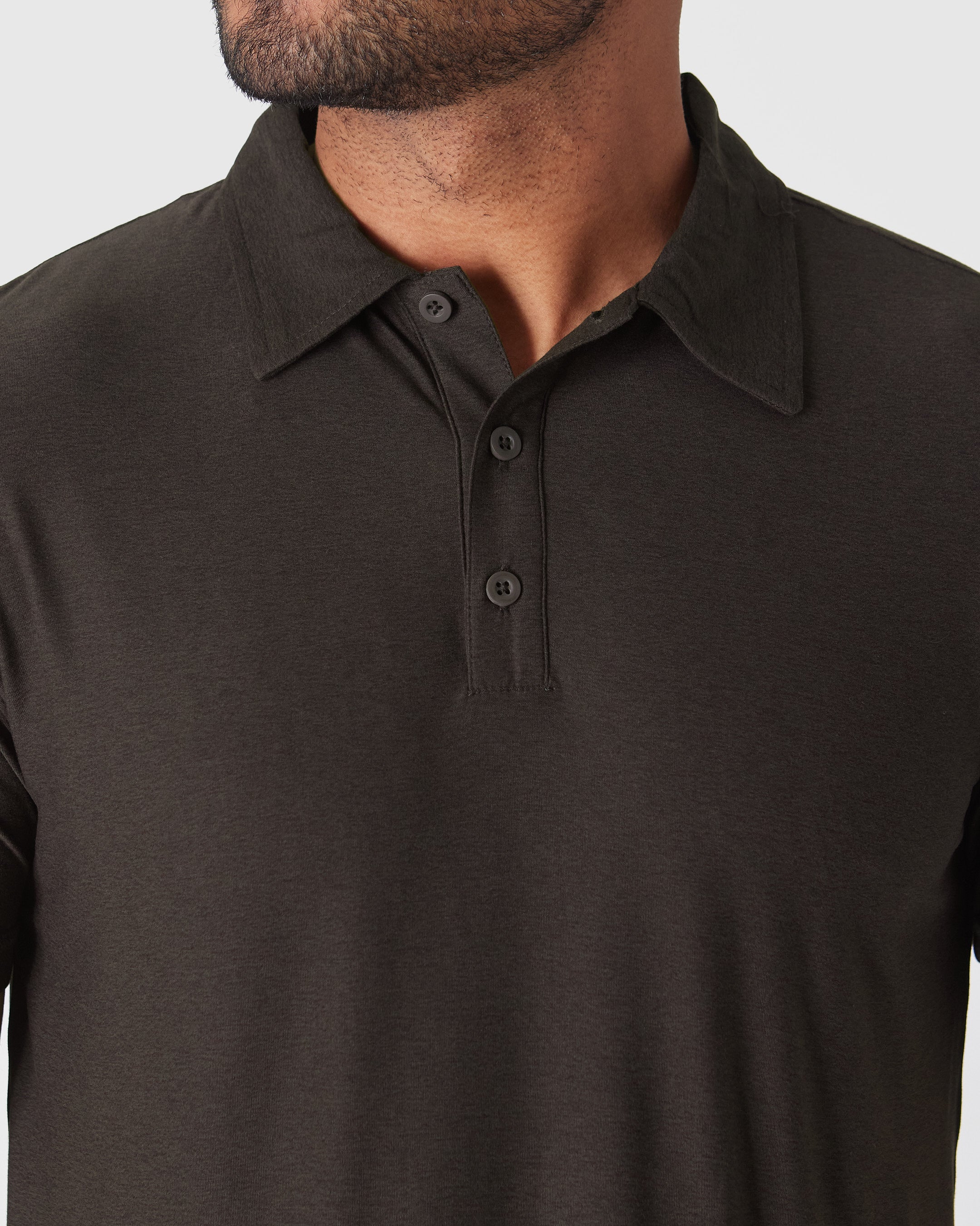 Dark Heather Cocoa Active Polo 2.0 - Image 5