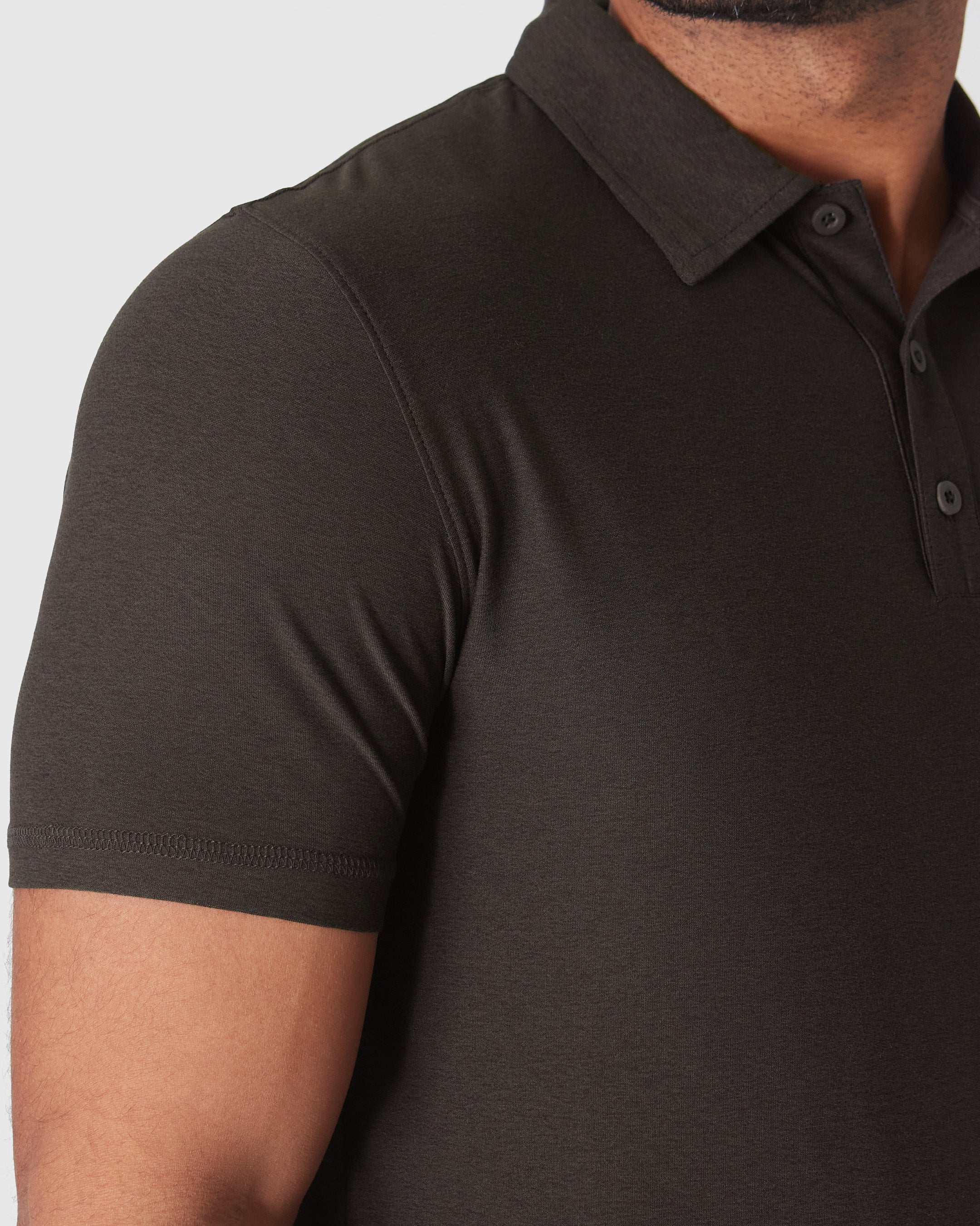 Dark Heather Cocoa Active Polo 2.0 - Image 6