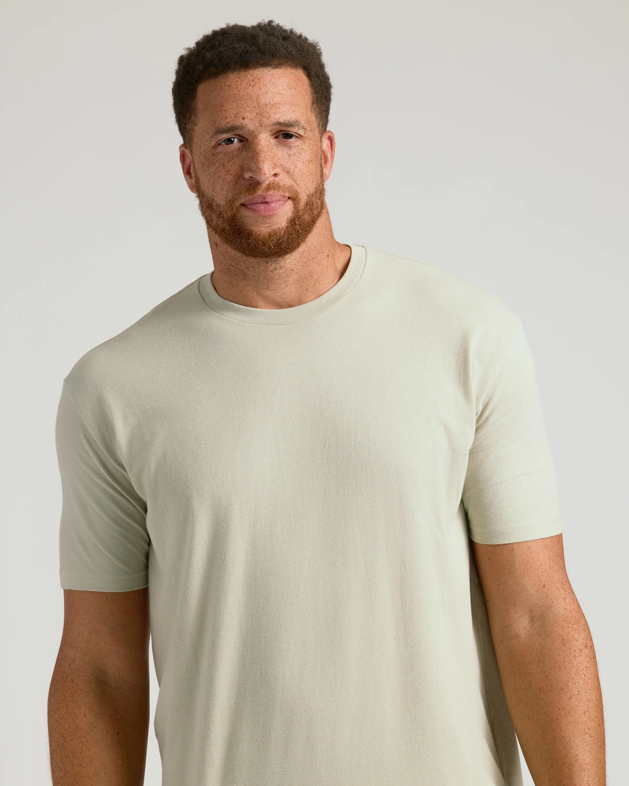 Dark Heather Graystone Tall Straight Hem Crew Neck T-Shirt - Image 5