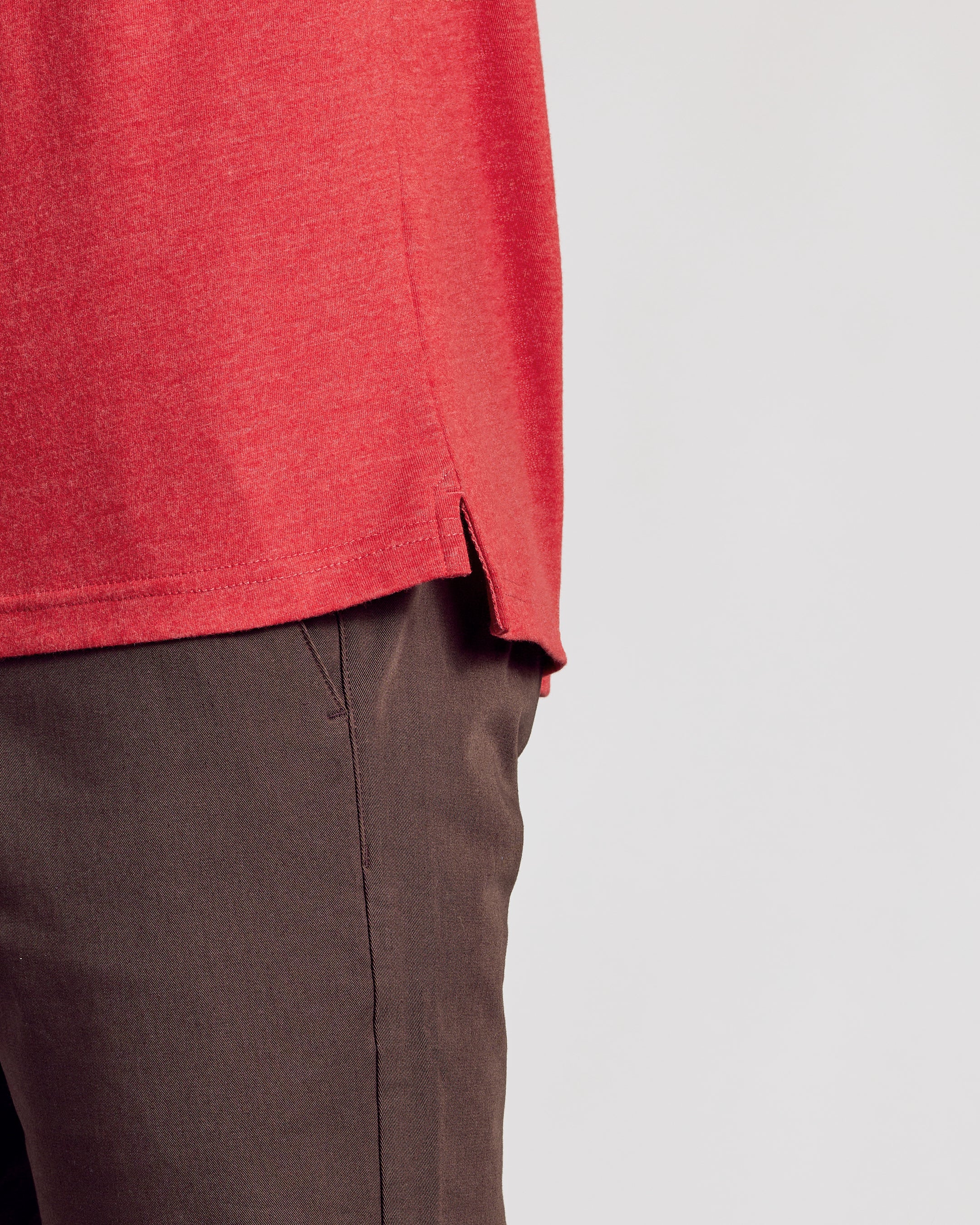 Dark Heather Lava Short Sleeve Polo - Image 8