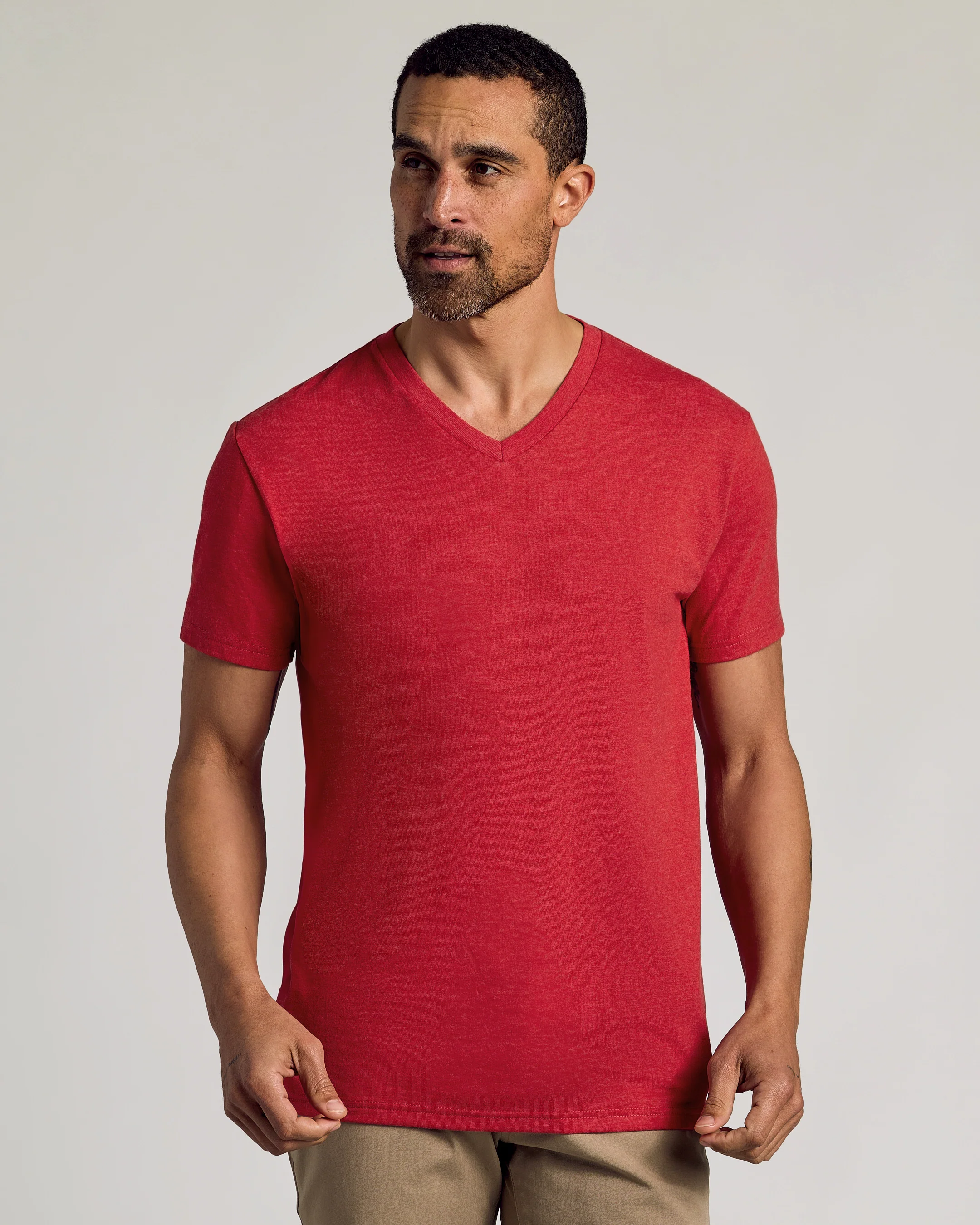 Dark Heather Lava Classic V-Neck