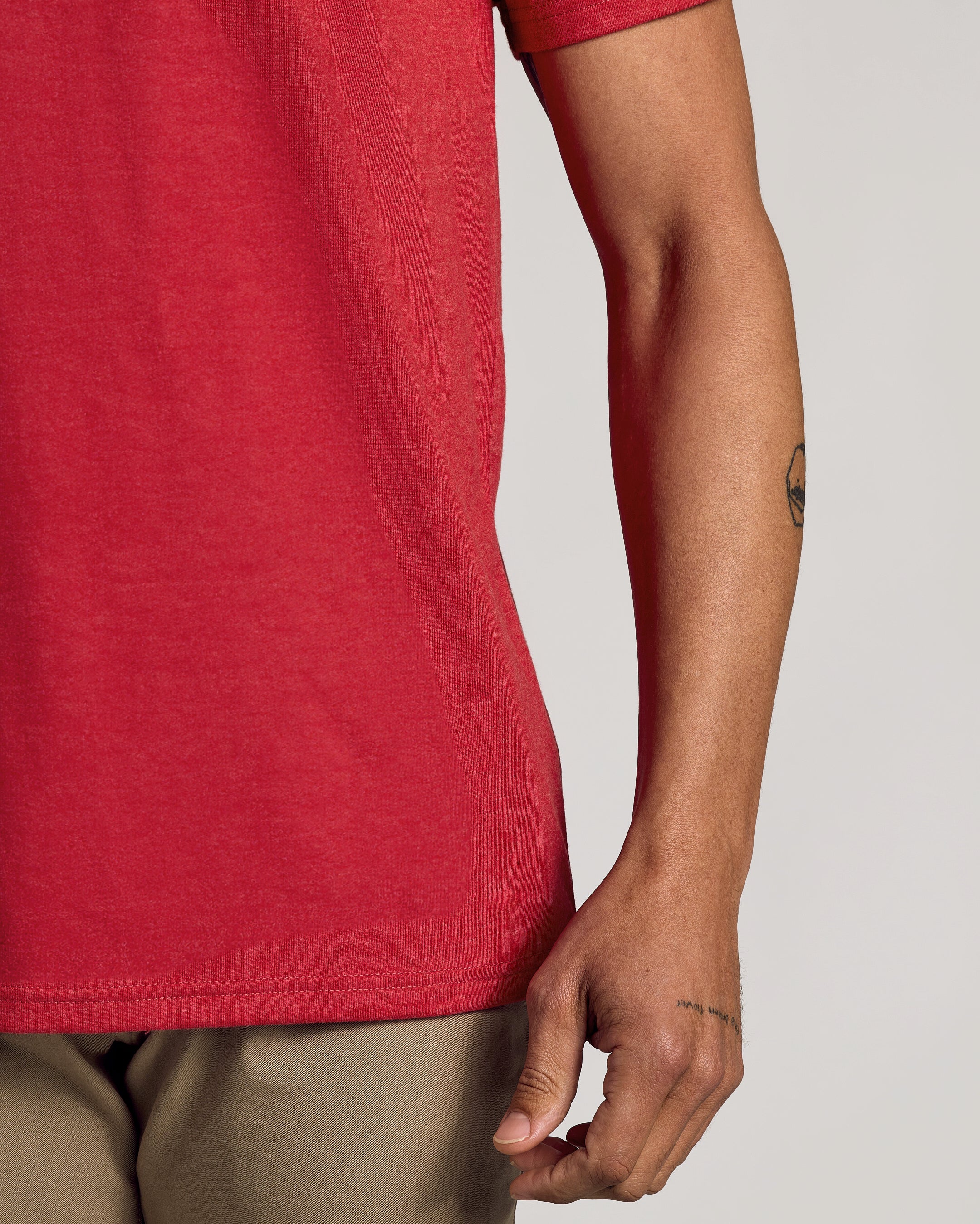 Dark Heather Lava Classic V-Neck - Image 7