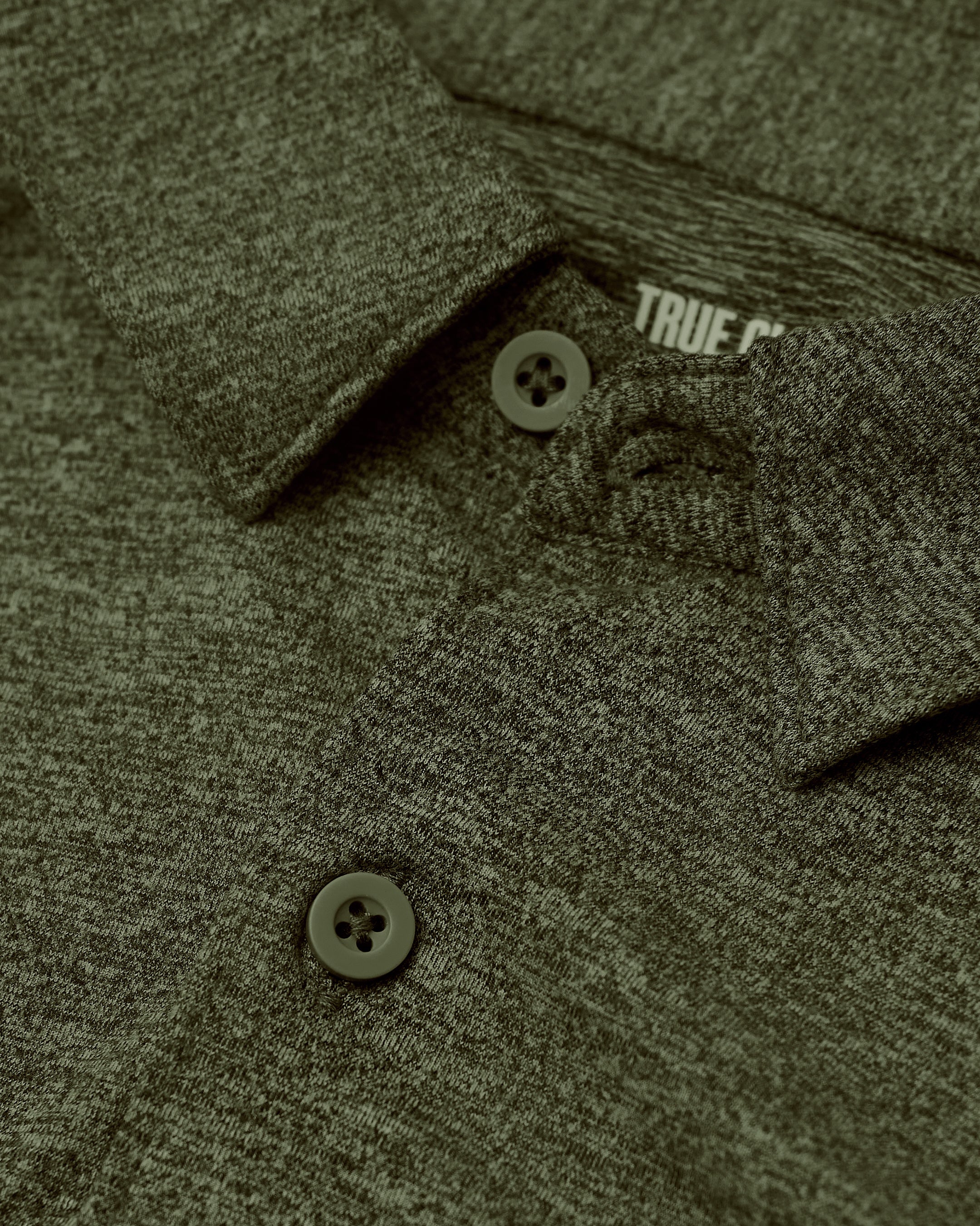 Dark Heather Military Green Long Sleeve Do-It-All Comfort Shirt - Image 7