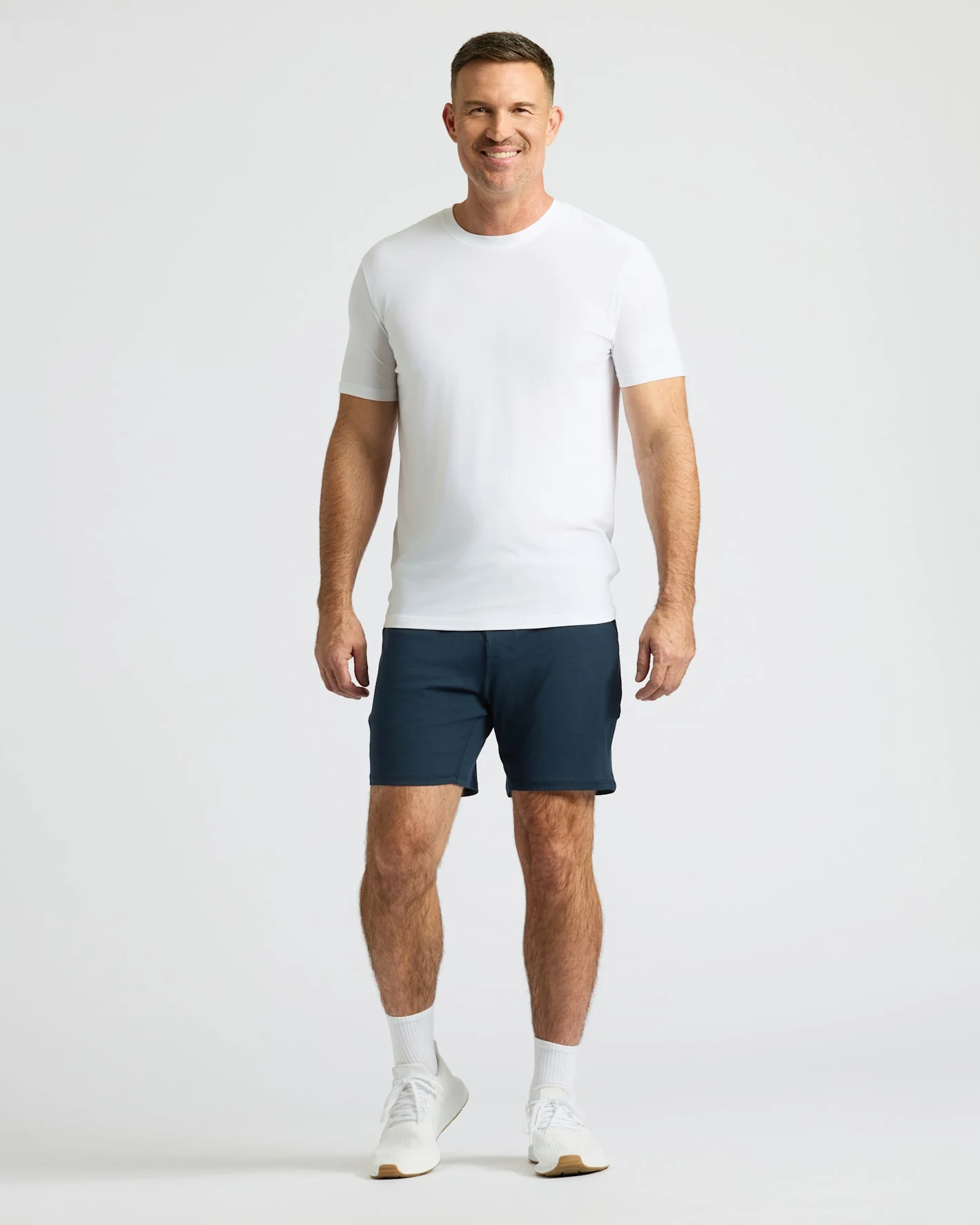 Dark Heather Navy Active Comfort Shorts - Image 4