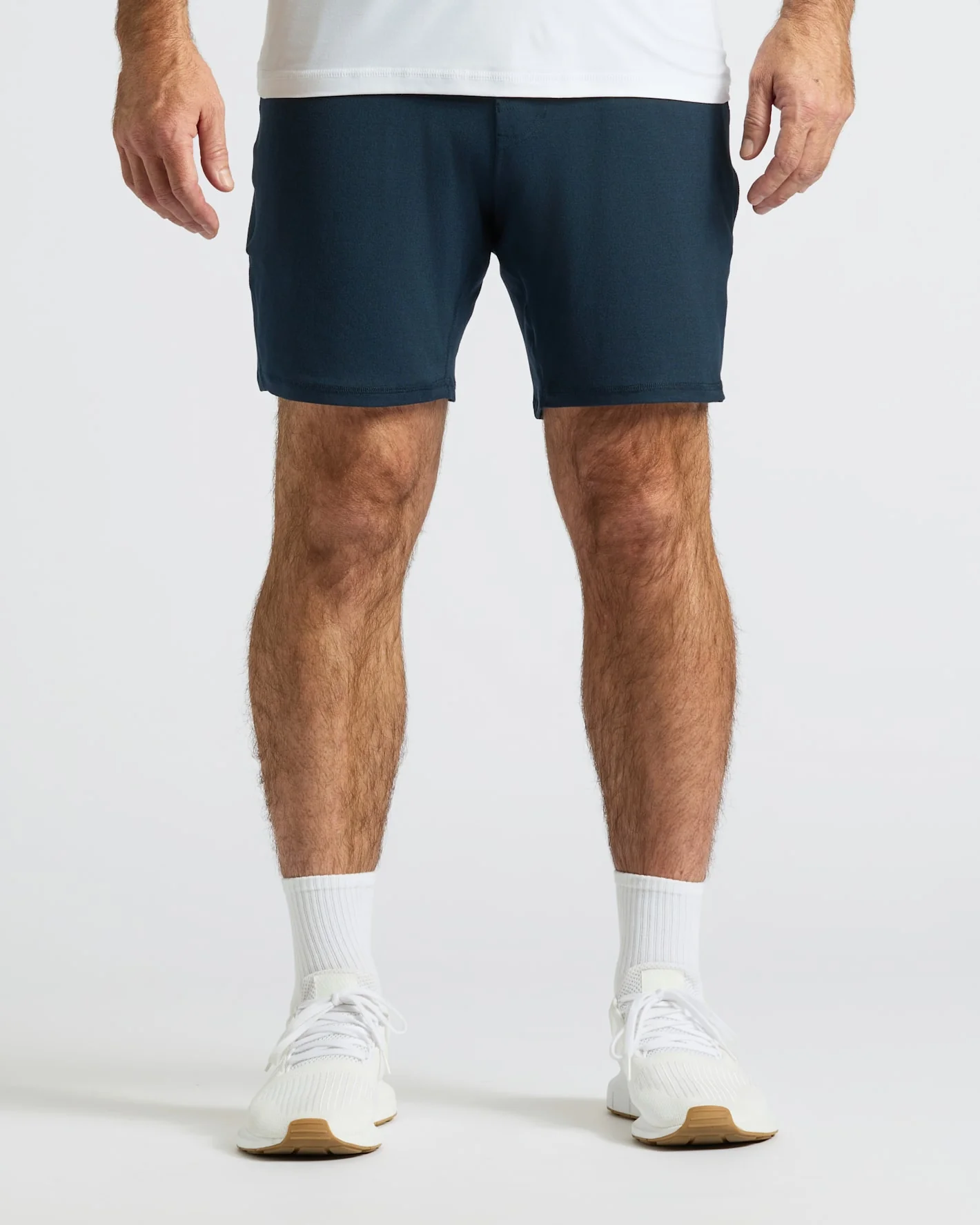 Dark Heather Navy Active Comfort Shorts - Image 6