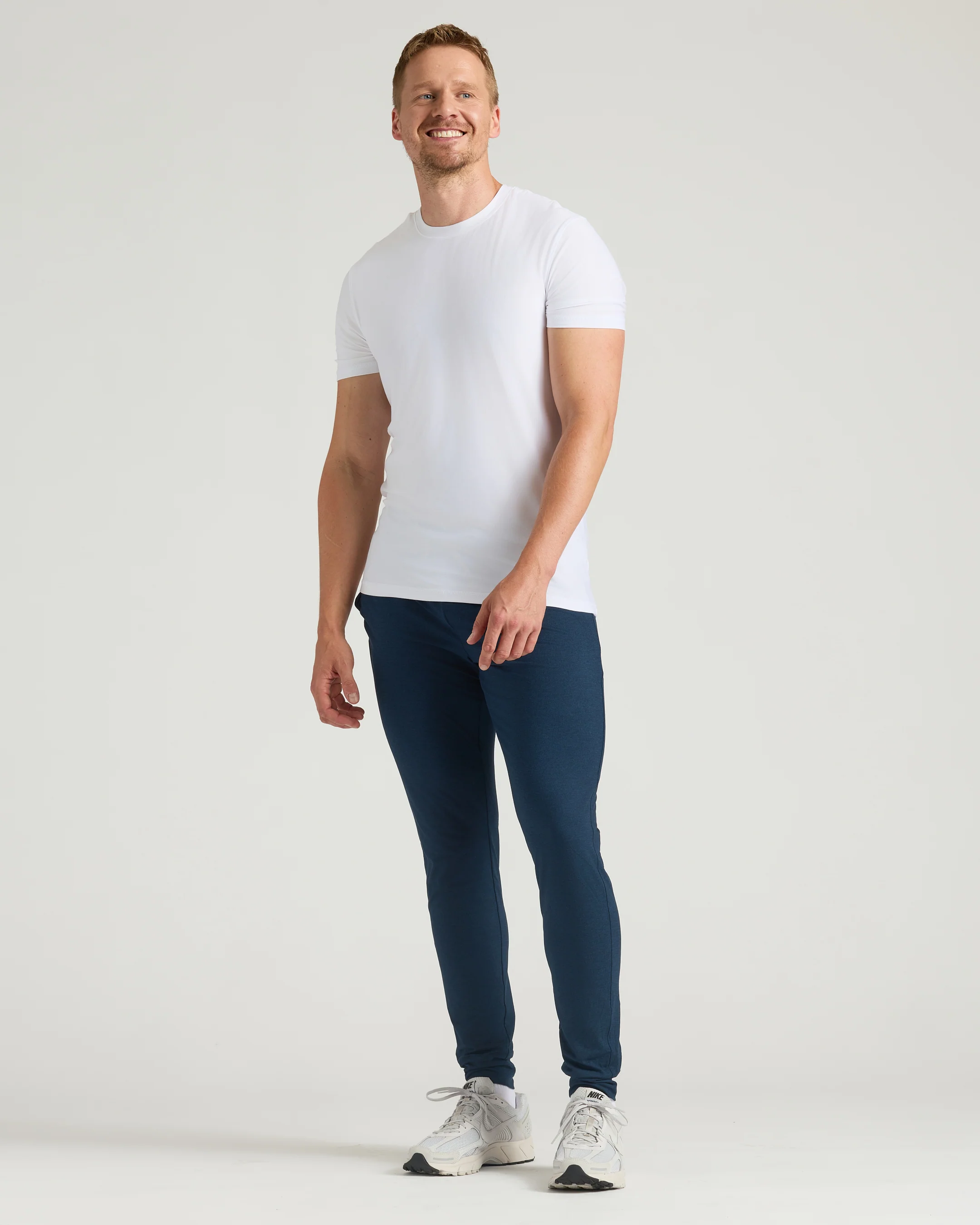 Dark Heather Navy Tall Active Joggers - Image 4