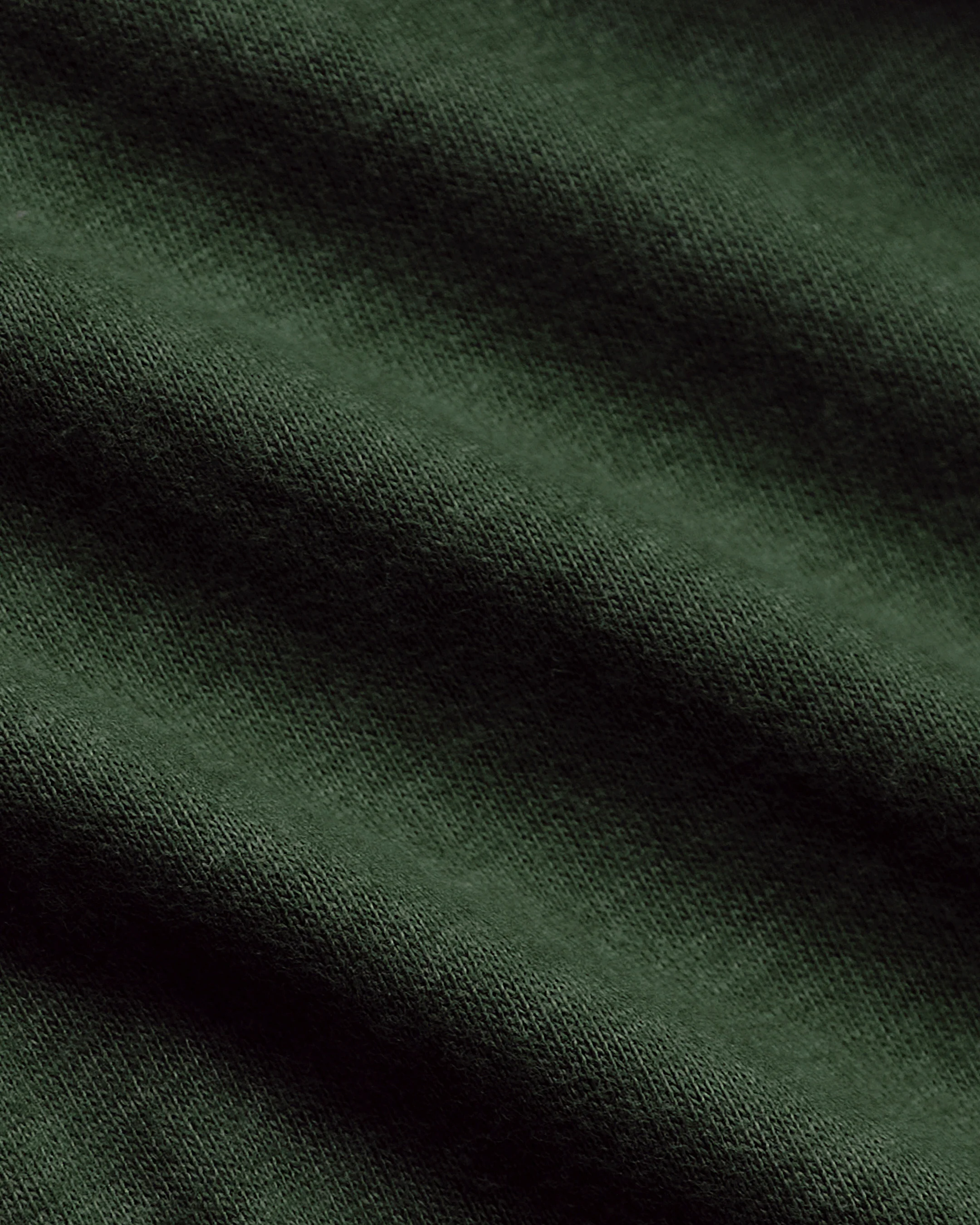 Dark Heather Olive Classic Long Sleeve Crew Neck - Image 6