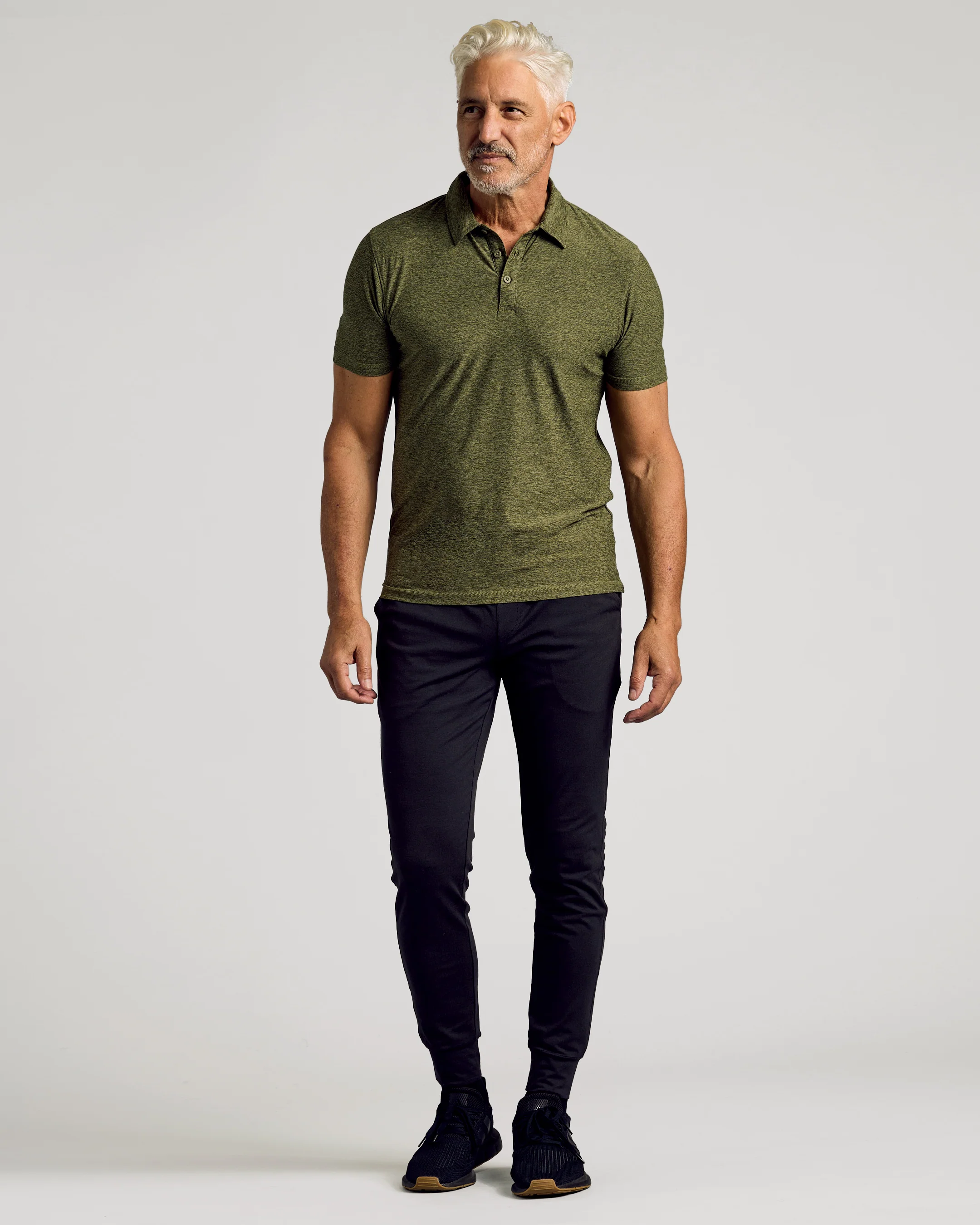 Dark Heather Pear Active Polo 2.0 - Image 6