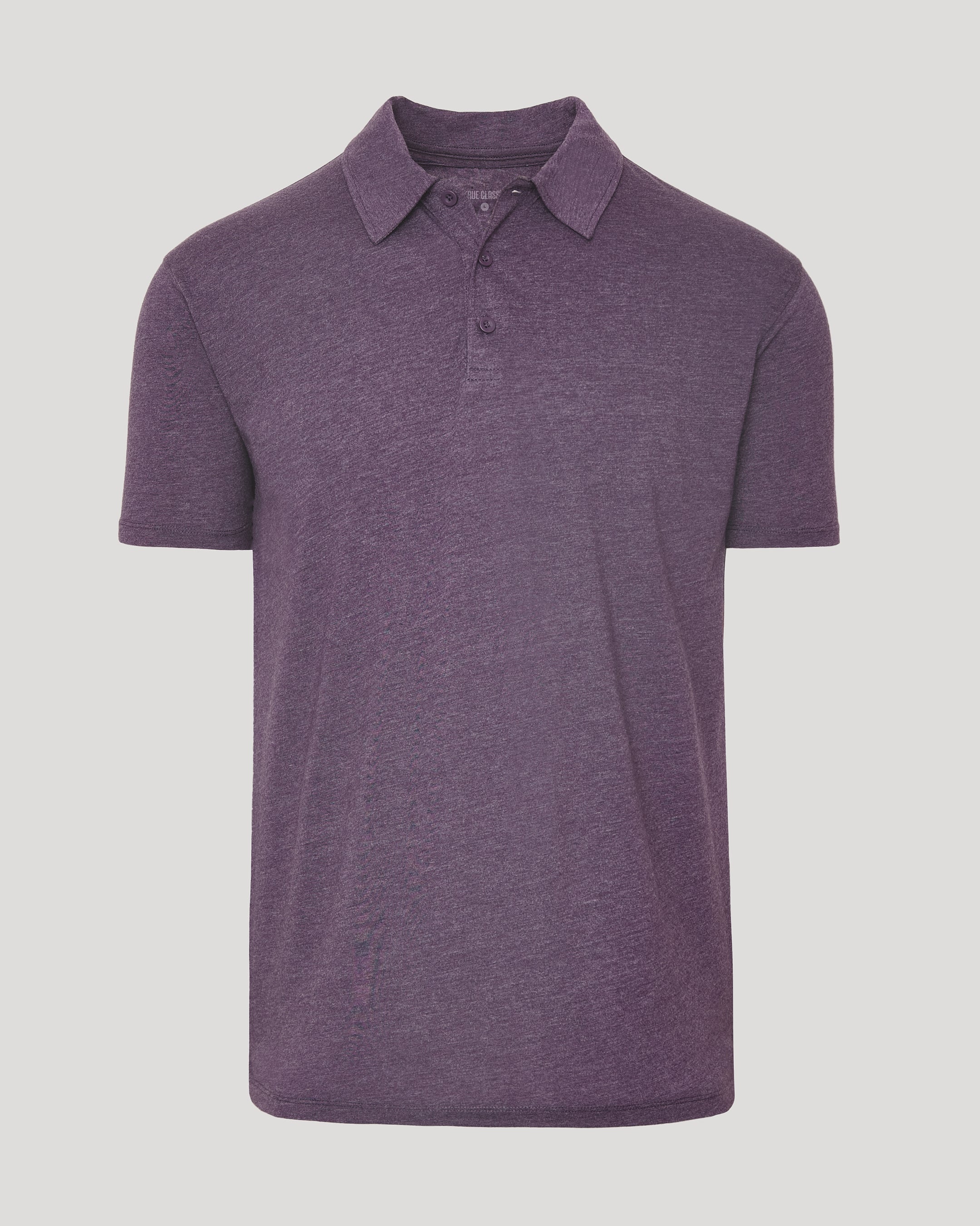 Dark Heather Plum Classic Polo - Image 2