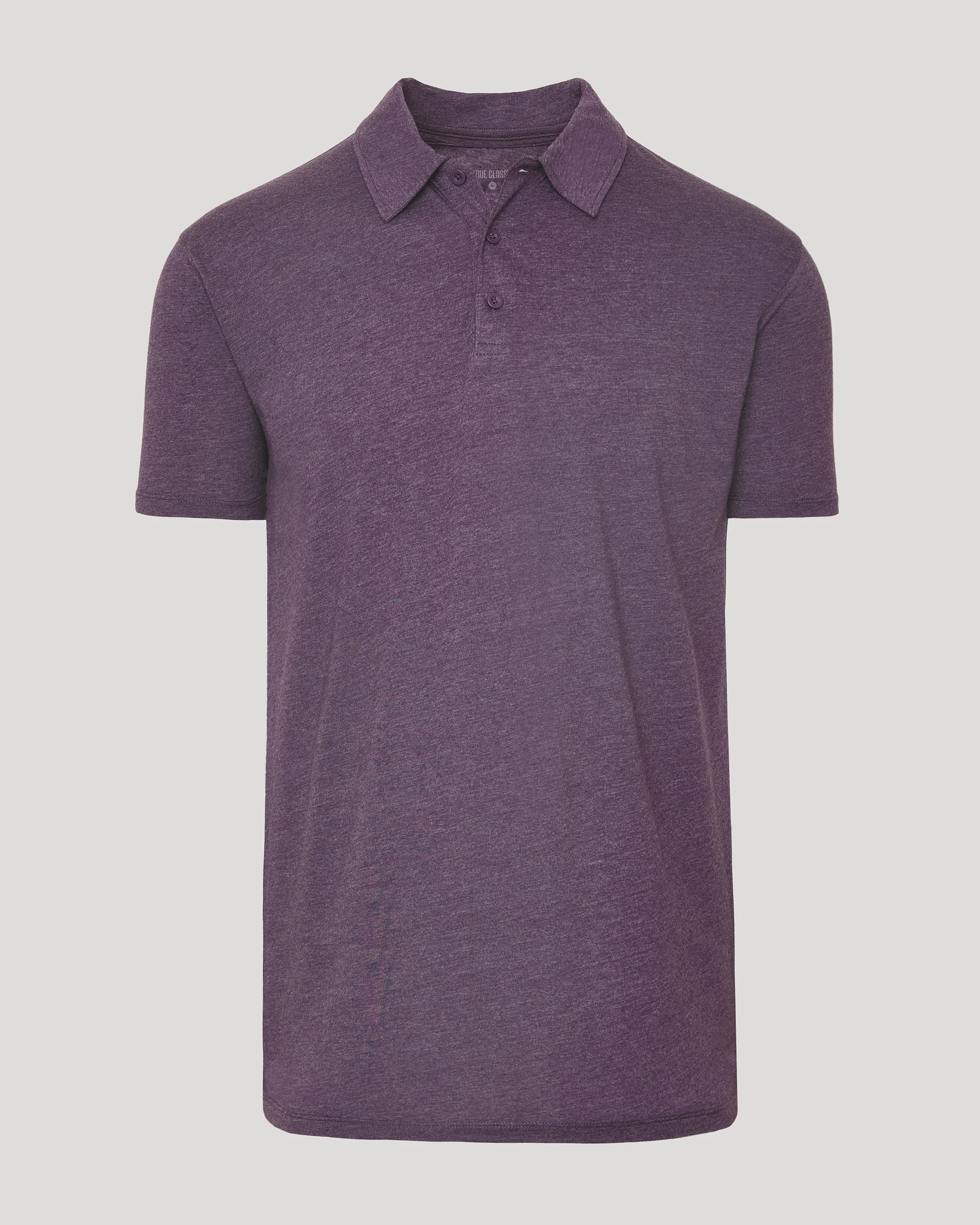 Dark Heather Plum Short Sleeve Tall Polo - Image 2