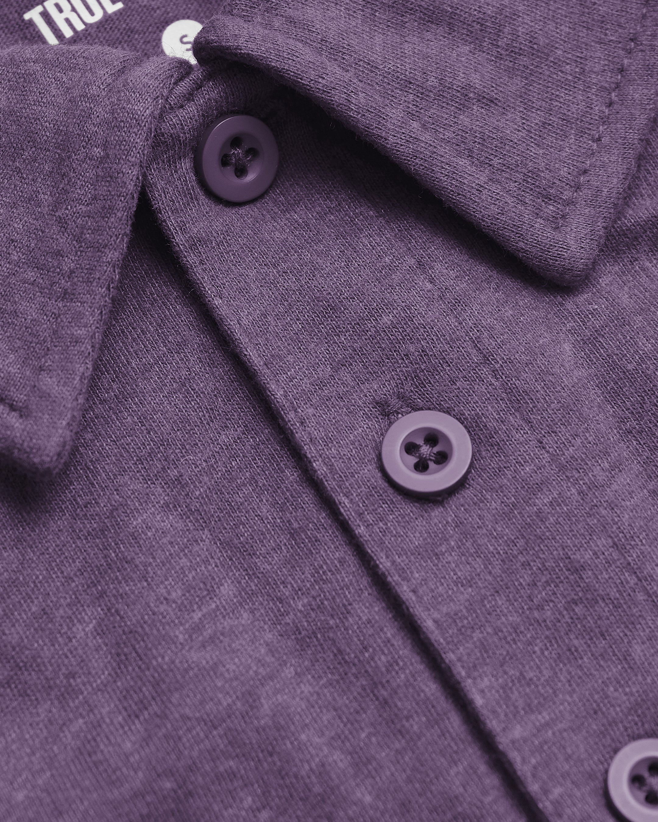 Dark Heather Plum Short Sleeve Tall Polo - Image 8