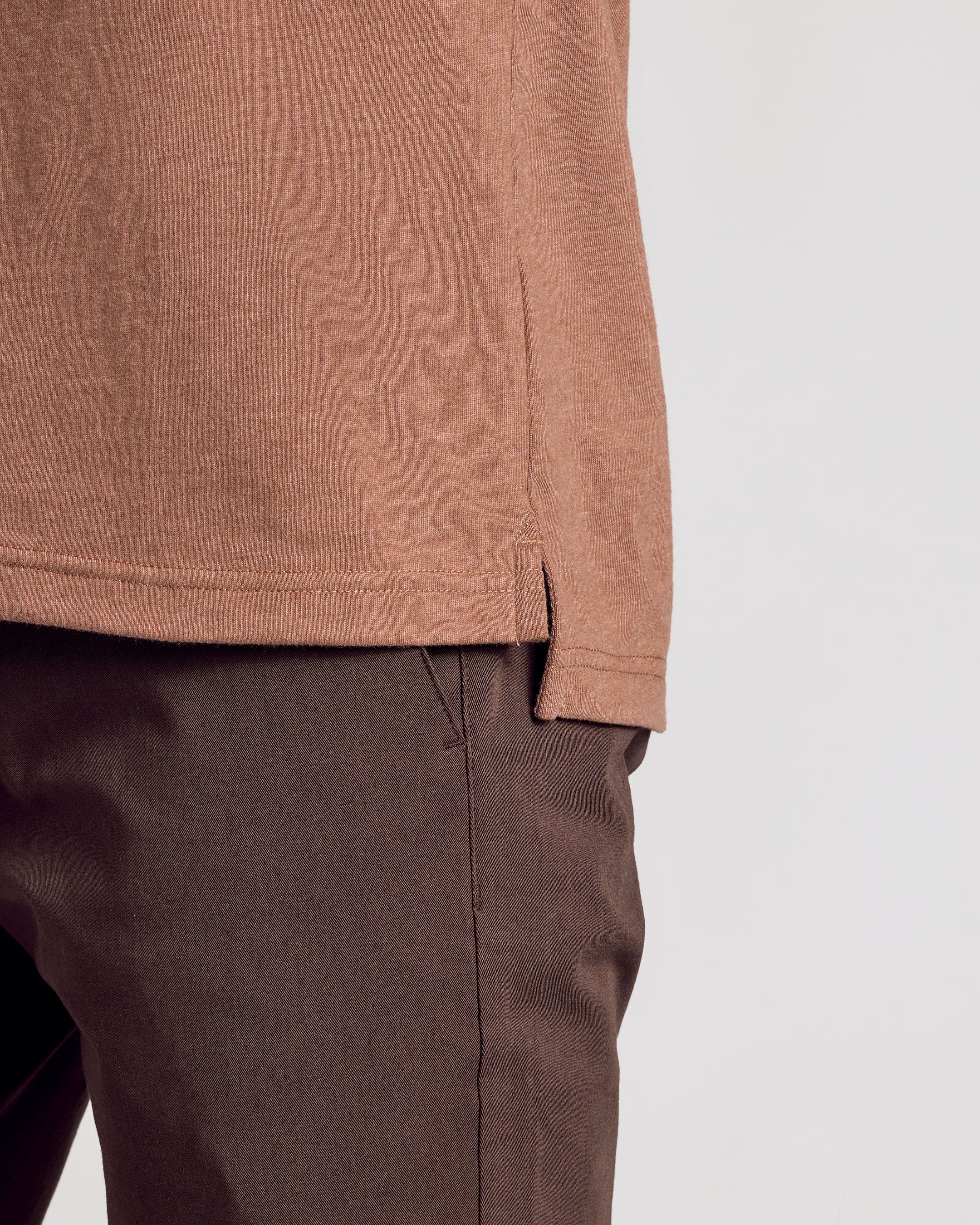Dark Heather Sepia Classic Polo - Image 7