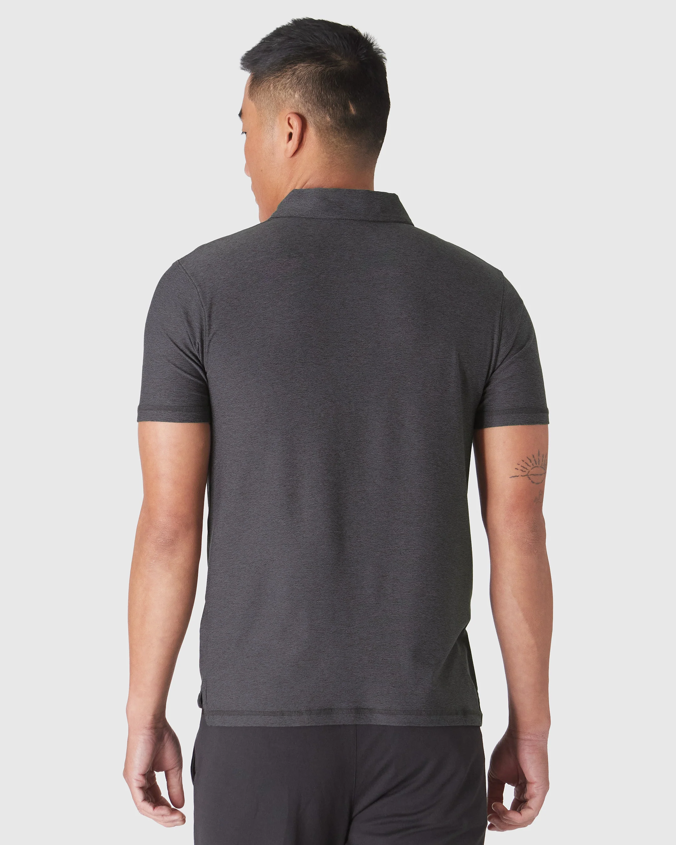 Dark Heather Tempest Active Polo 2.0 - Image 3