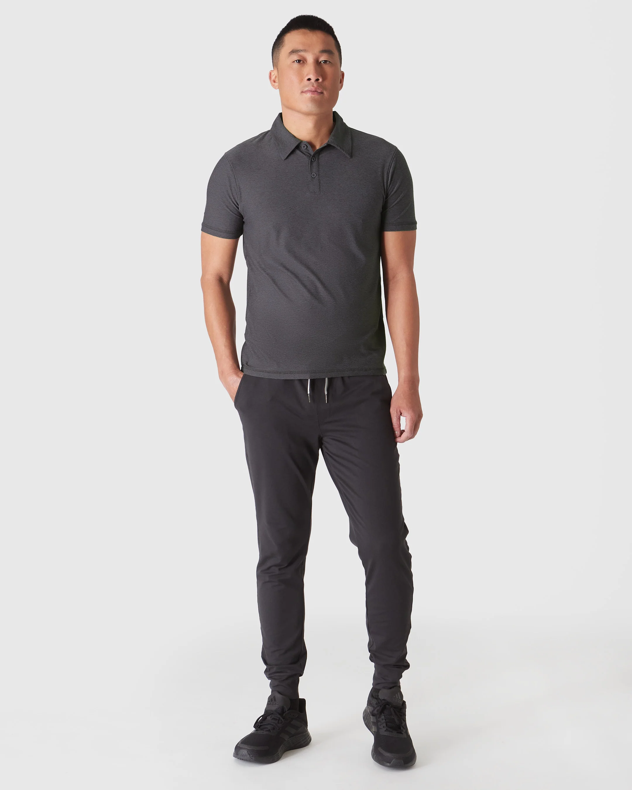 Dark Heather Tempest Active Polo 2.0 - Image 4