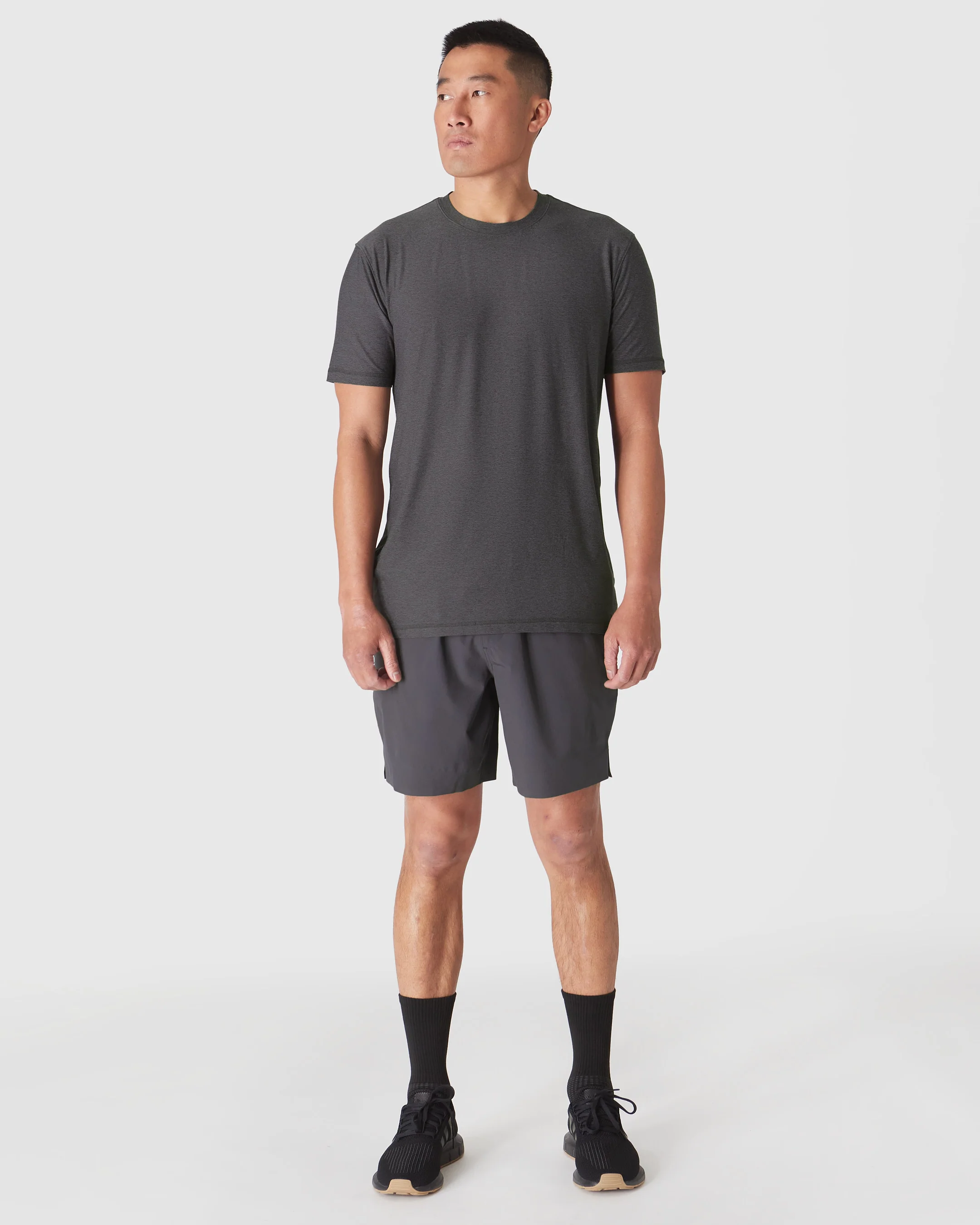 Dark Heather Tempest Active Crew Neck Tee - Image 4