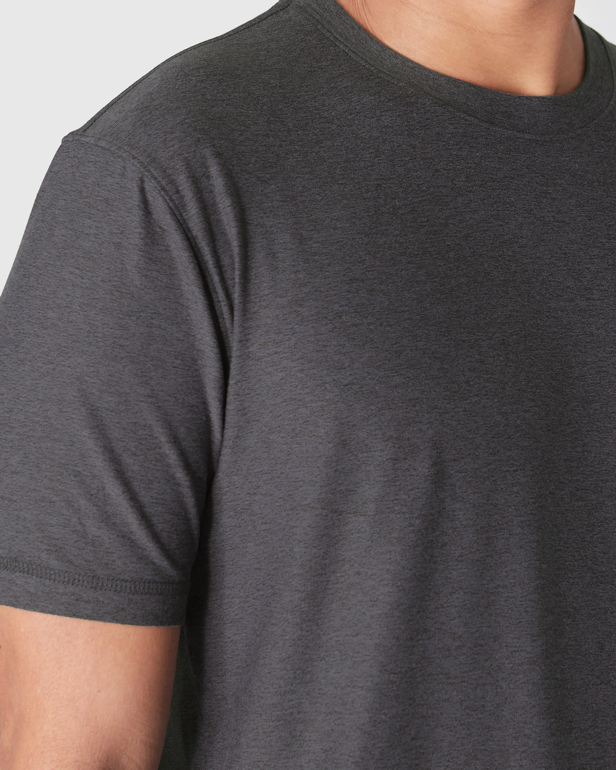 Dark Heather Tempest Active Crew Neck Tee - Image 5