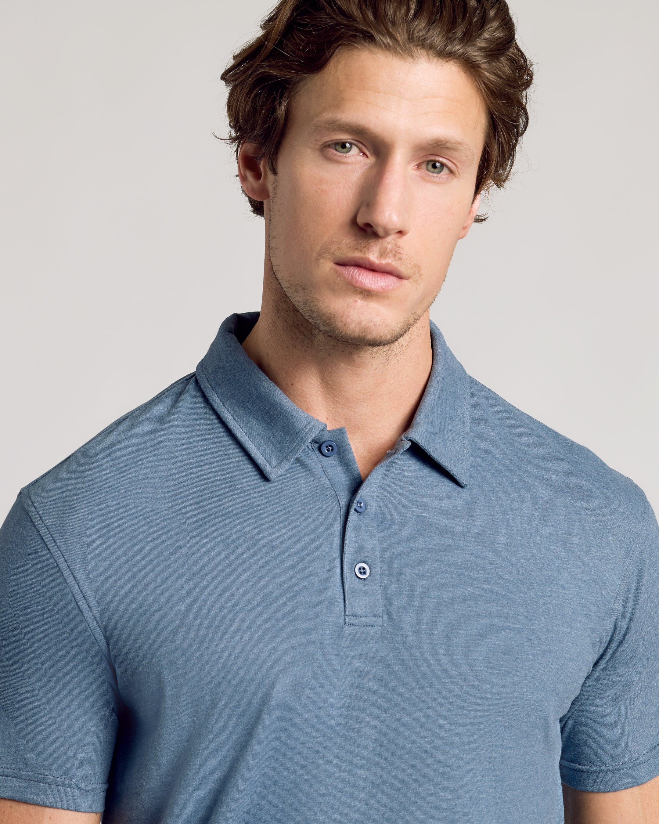 Dark Heather Tempest Short Sleeve Polo - Image 7