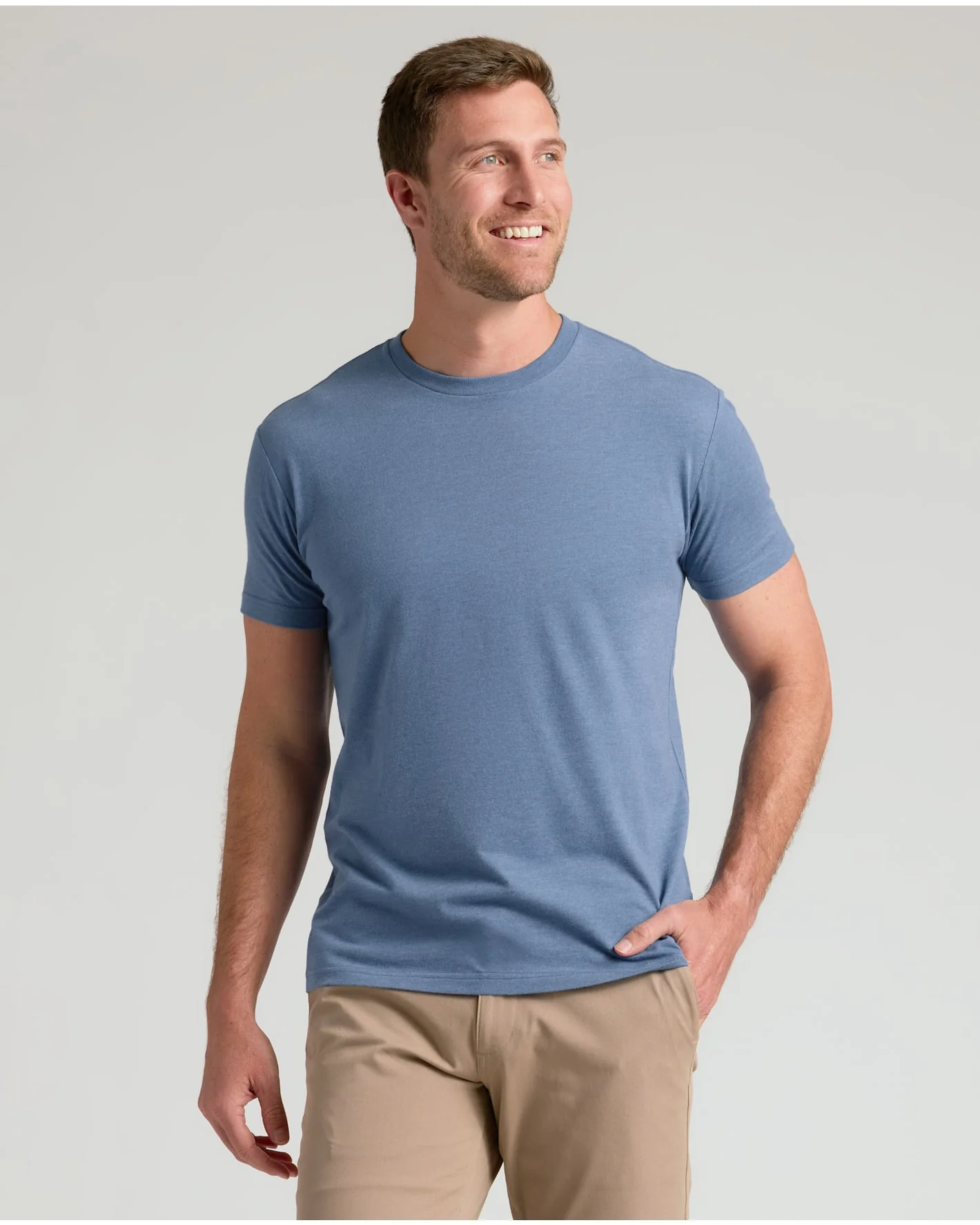 Dark Heather Vintage Navy Classic Crew Neck